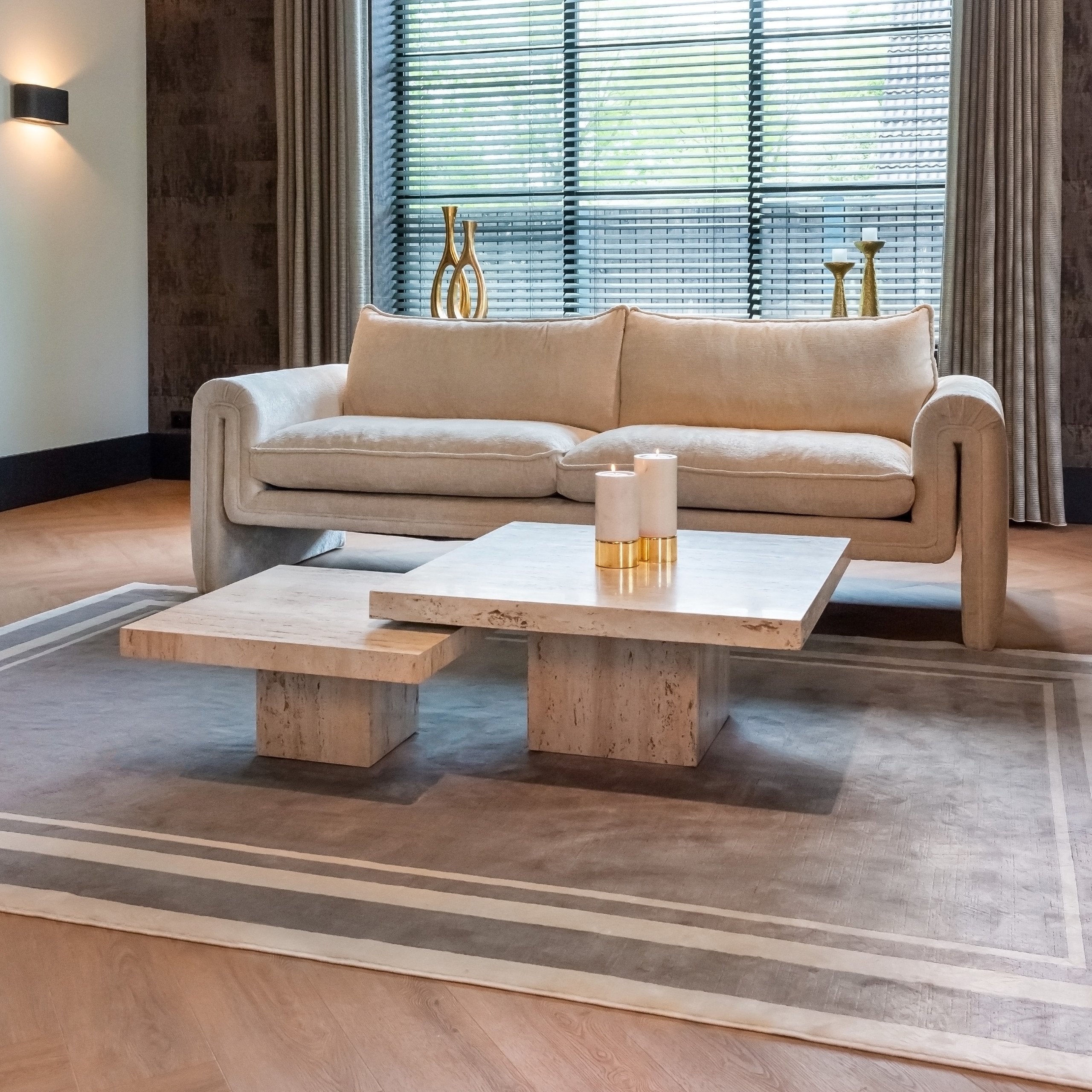 Coffee table La Cantera beige (Set of 2)