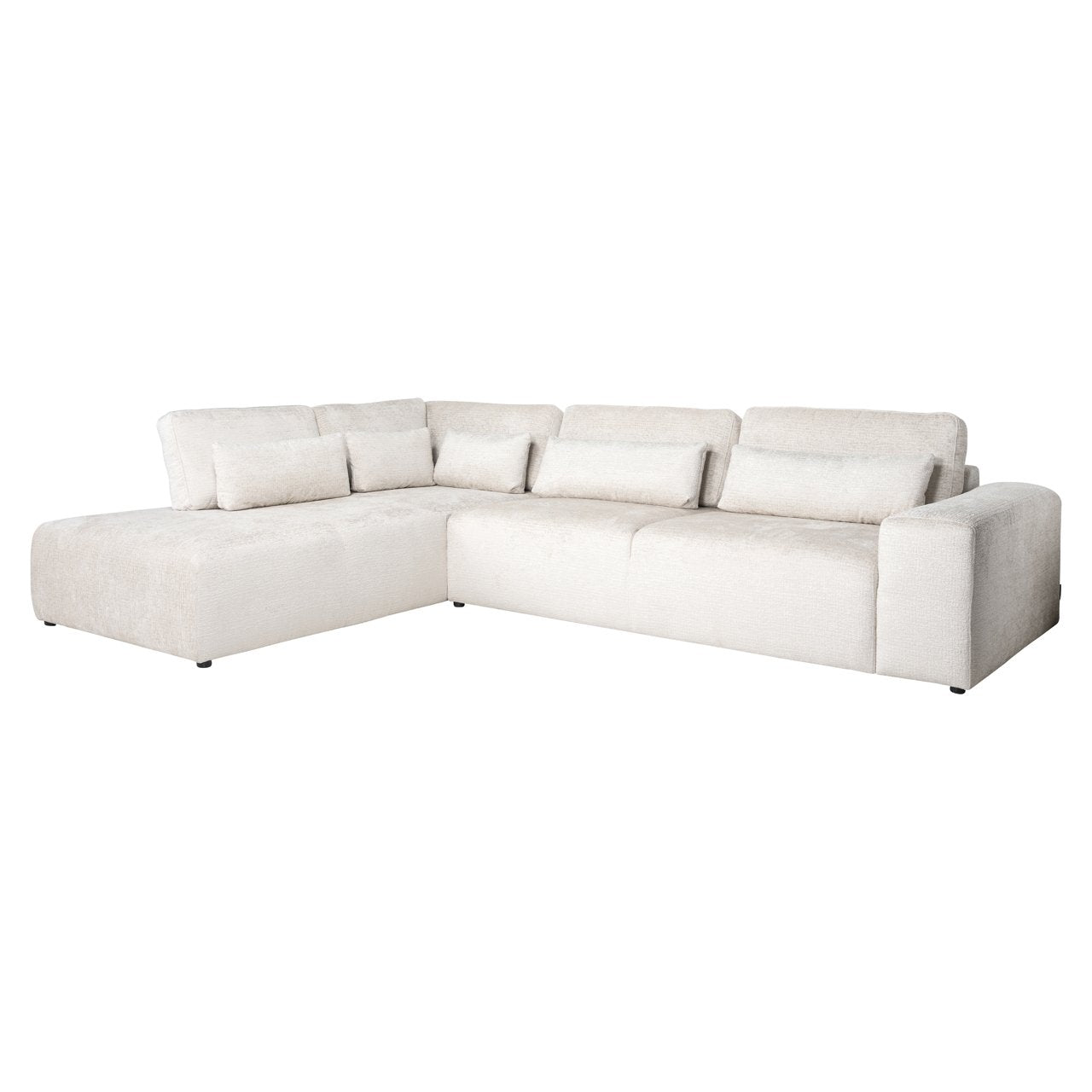 Sofa Lund cream fusion 3-seater + ottoman left