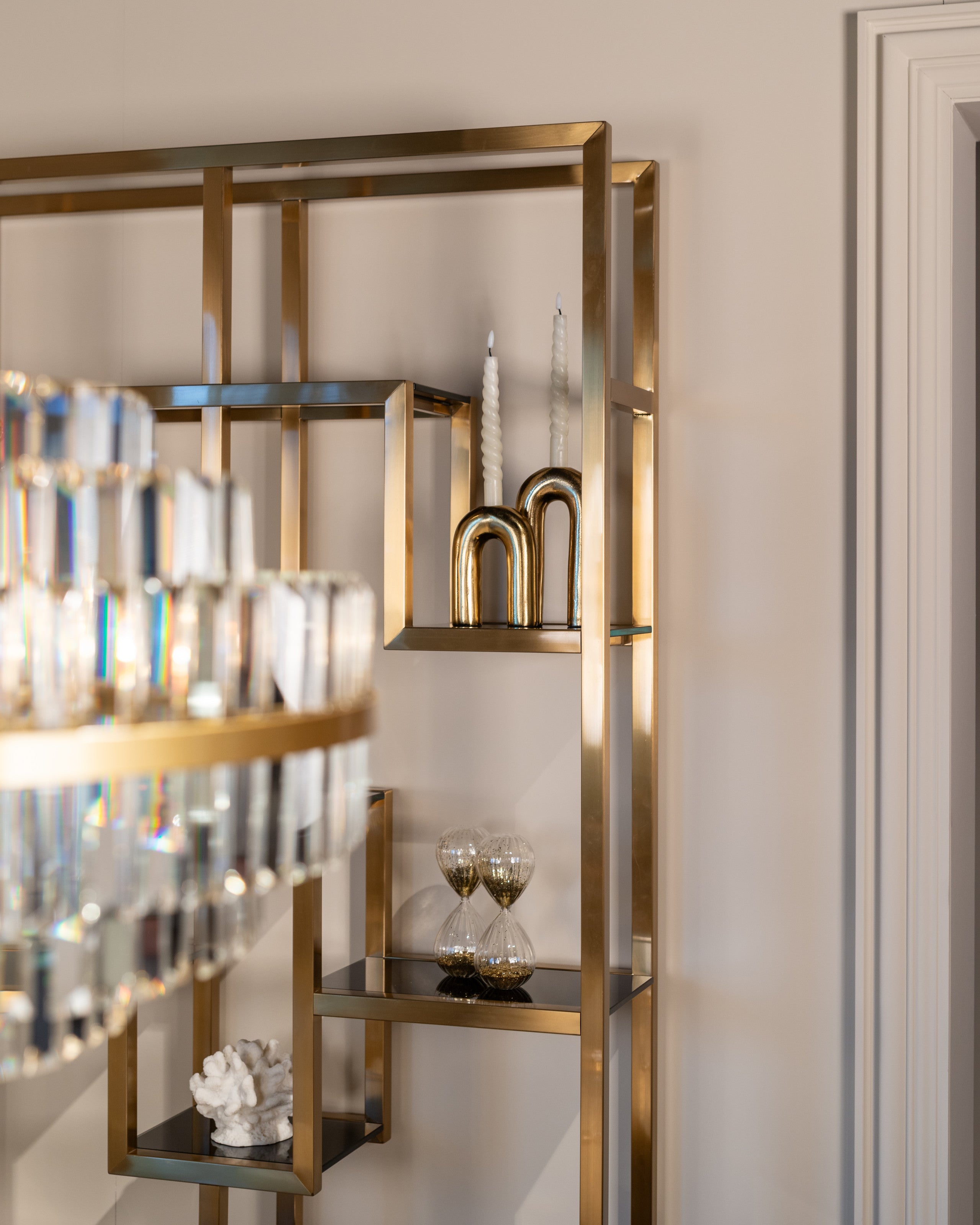 Chandelier Desire brushed gold small