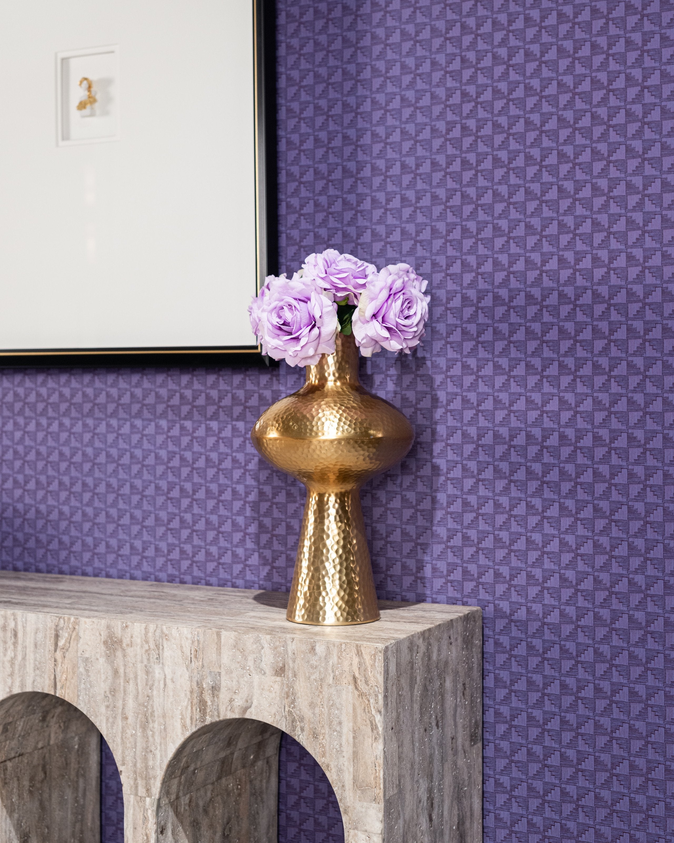 Vase Caitlyn gold large