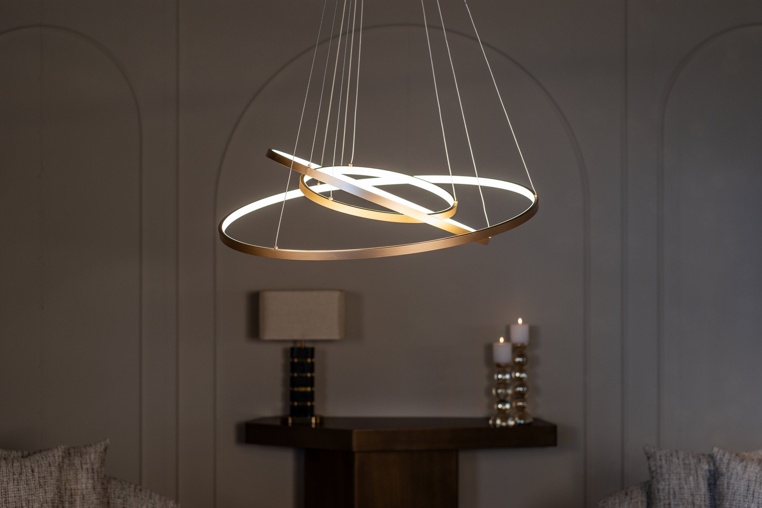 Chandelier Amira gold