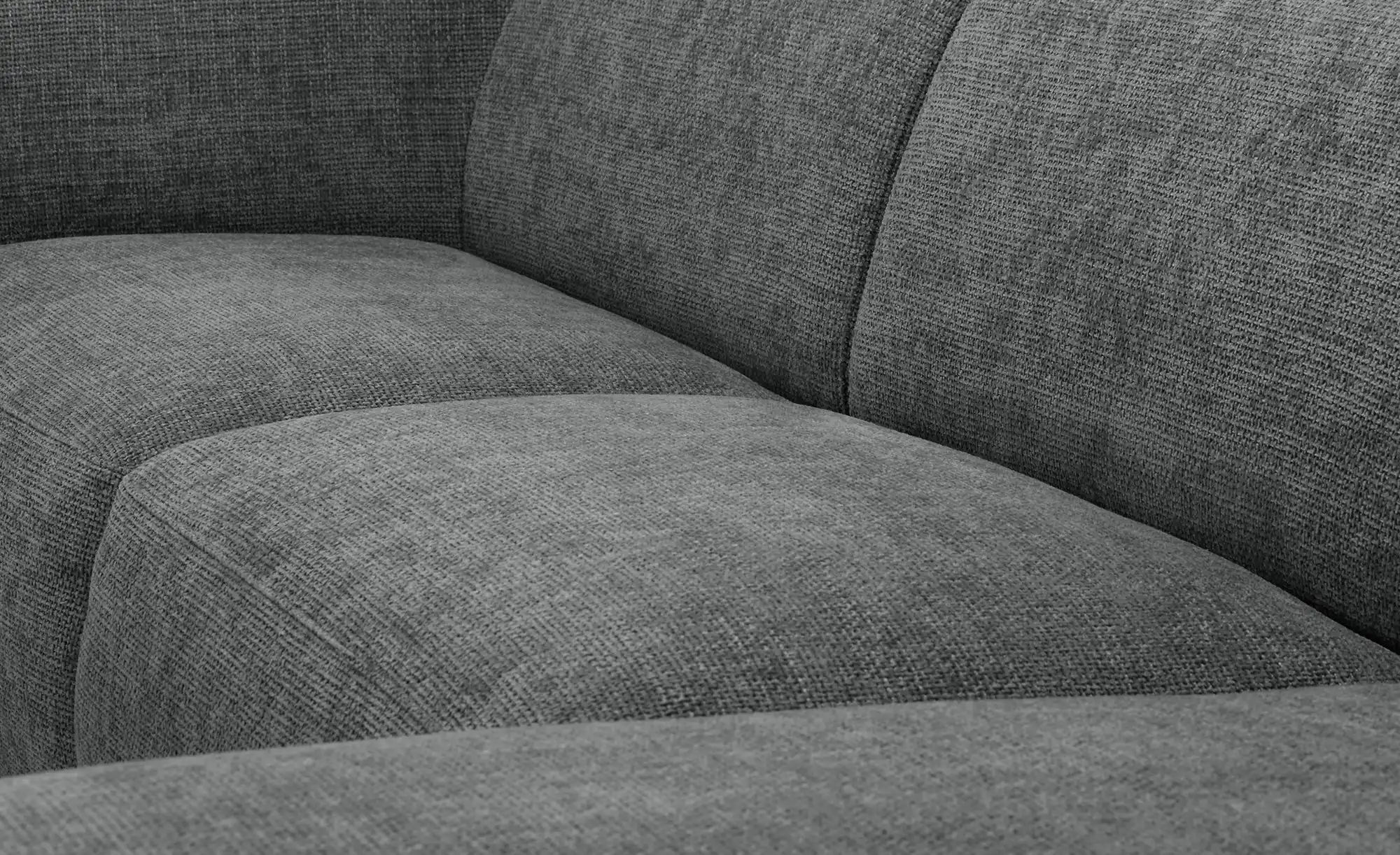 Sofa Cavallo - Black Fabric Corner Sofa 280×152cm