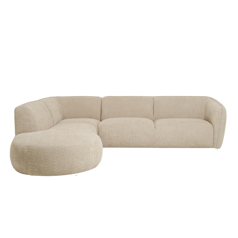Sofa Elora – Anthology Beige Modern Curved Corner Sofa 273×250 cm