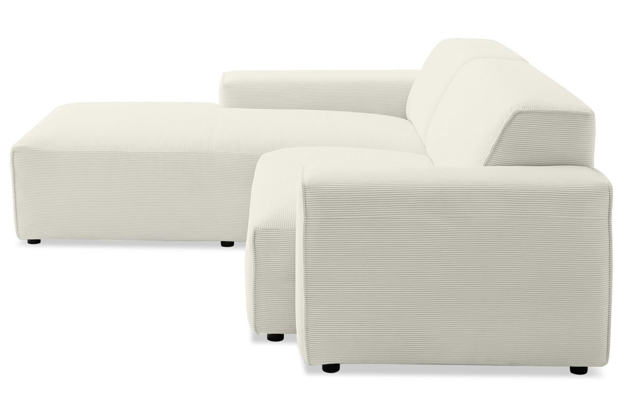 Sofa Linton – Ivory – 2.5-Seater with Lounge 228 x 189 cm