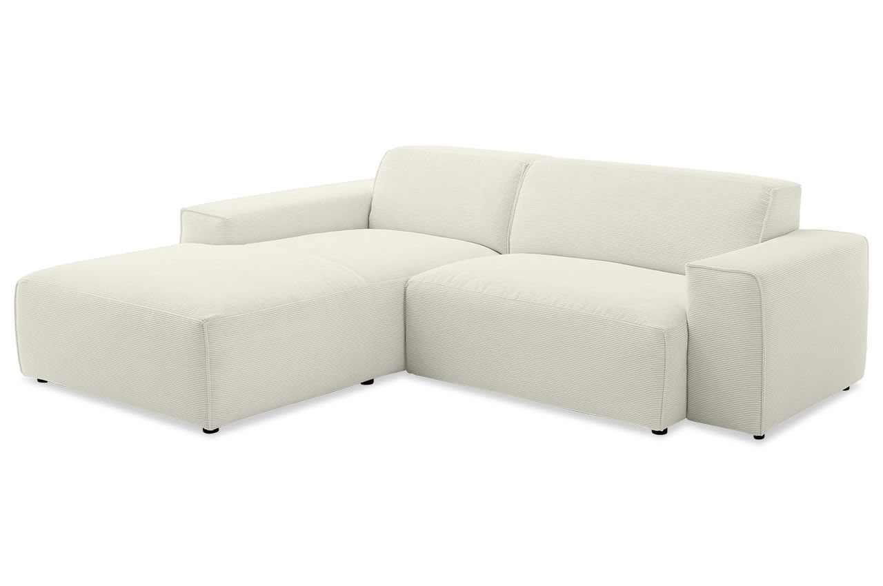 Sofa Linton – Ivory – 2.5-Seater with Lounge 228 x 189 cm