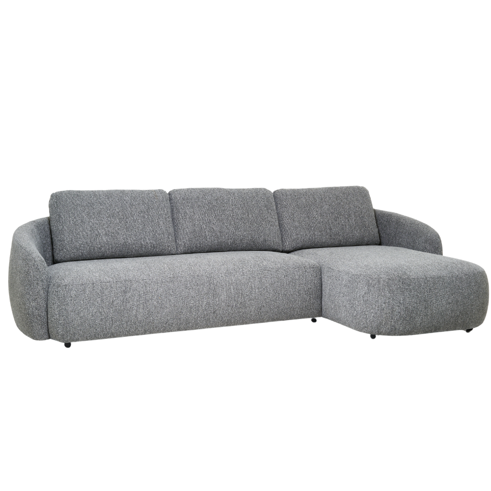Sofa Nubo – Sneak Grey Modern Corner Sofa 287×165 cm