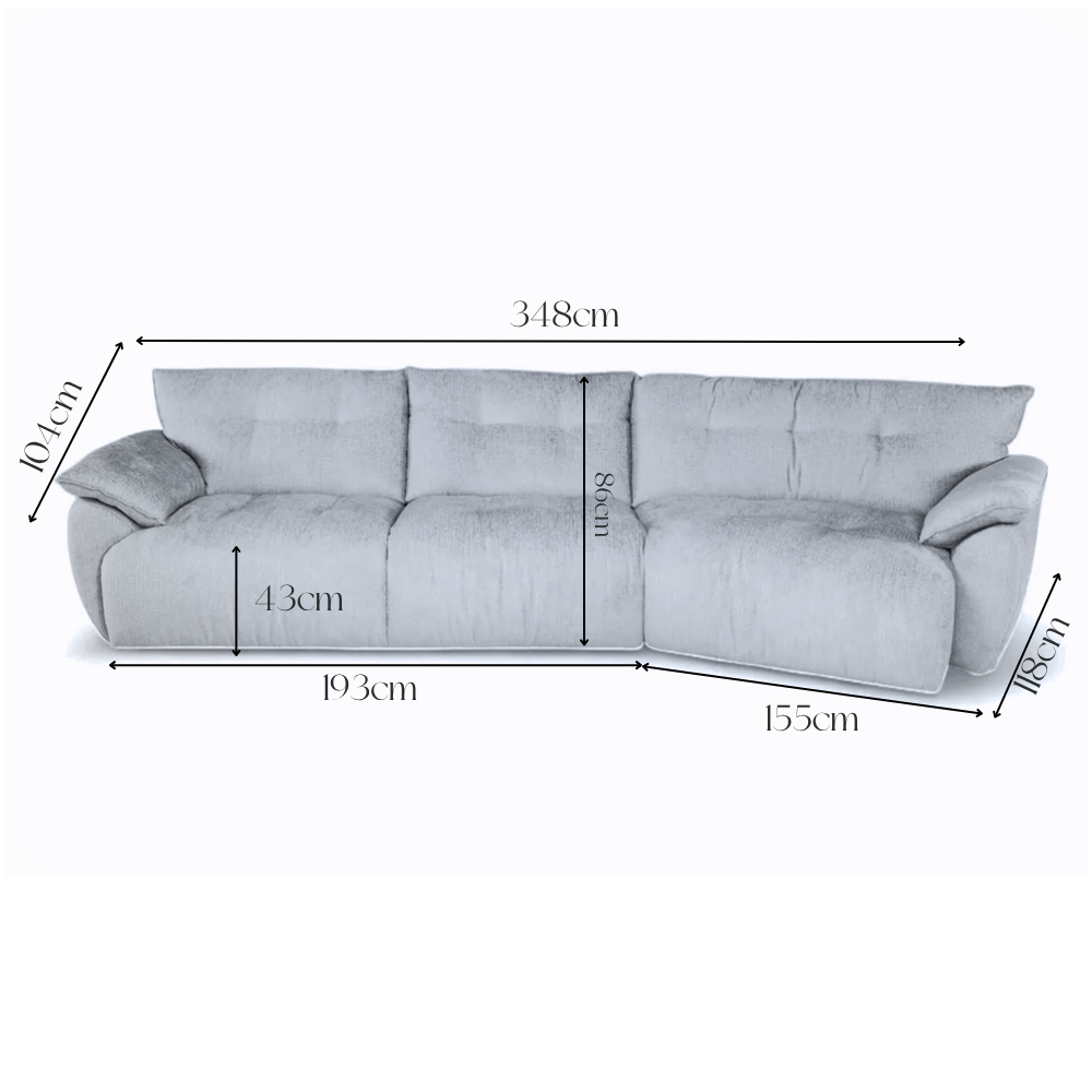 Sofa Octerio - Steel