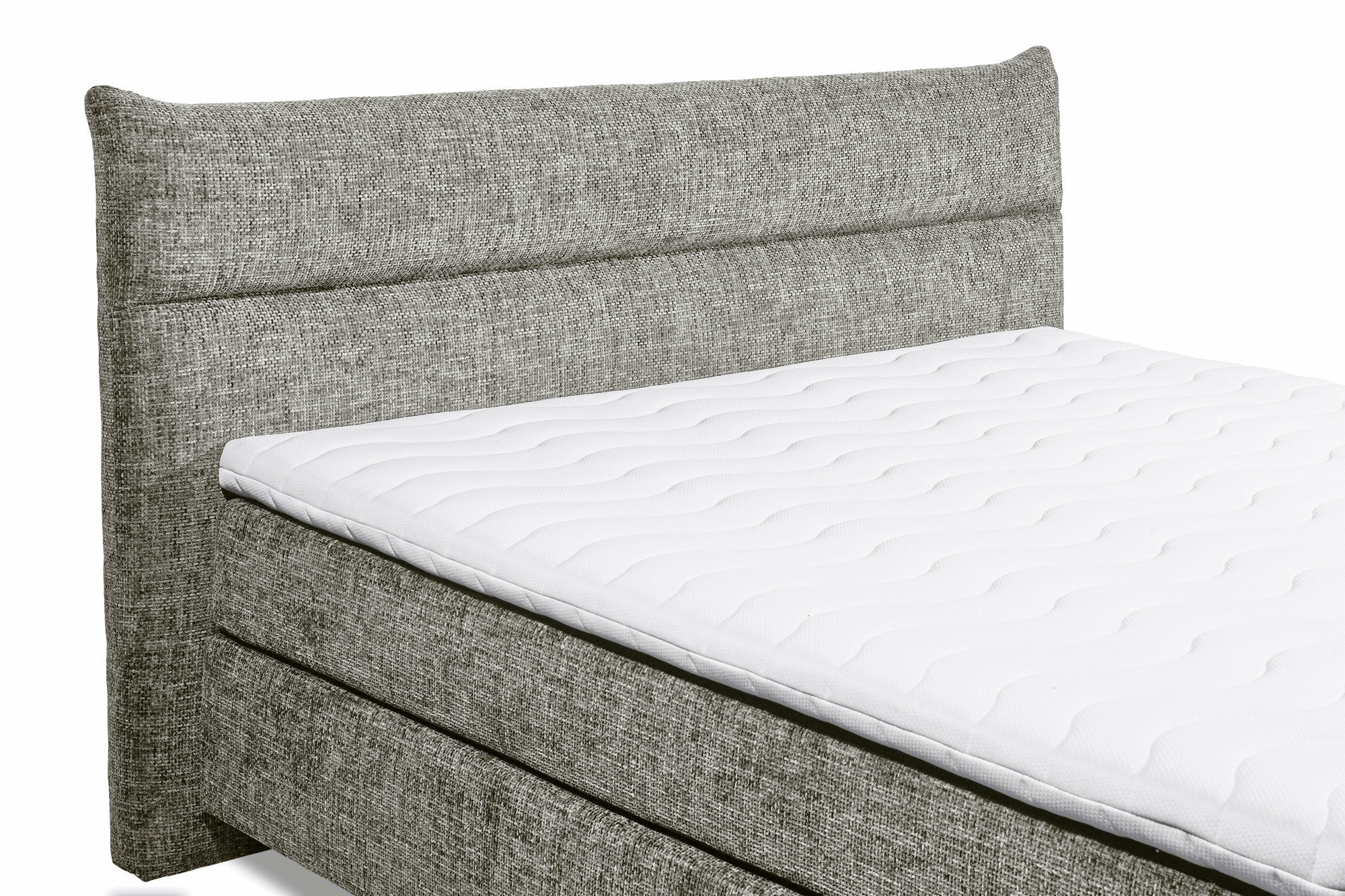 Boxspring Zando - Gray | Includes Base and Topper