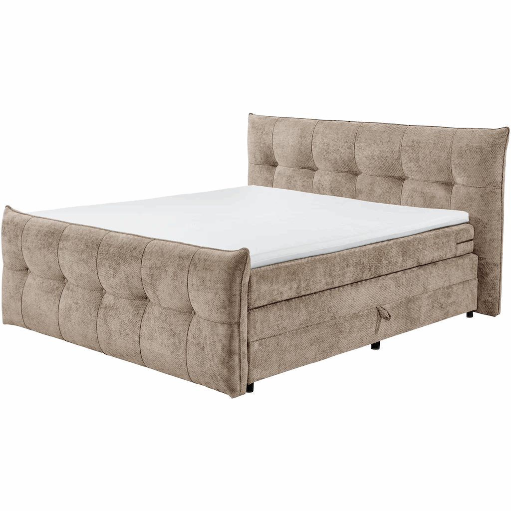 Boxspring Gallardo - Brown | Includes Base and Topper