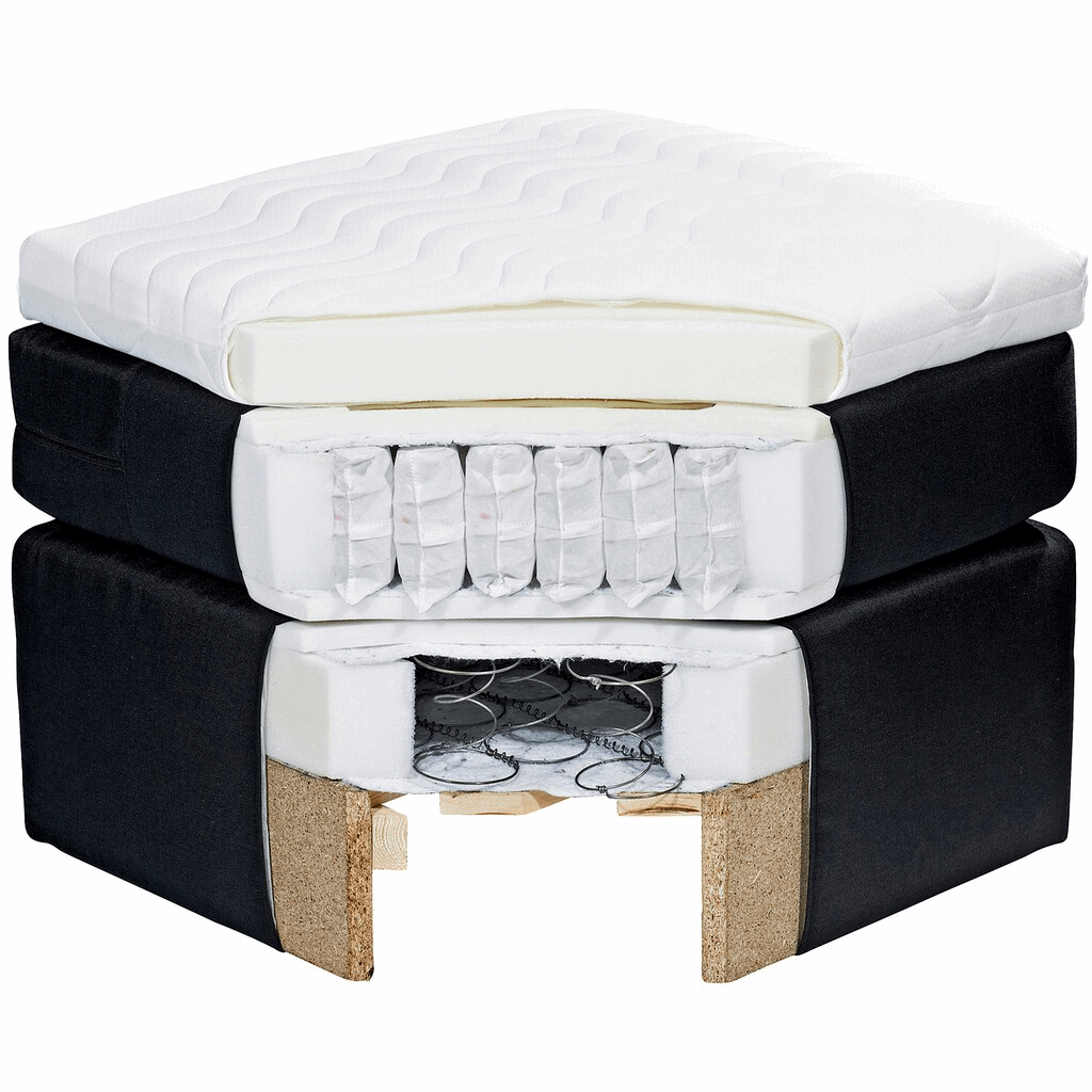 Boxspring Gallardo - Brown | Includes Base and Topper