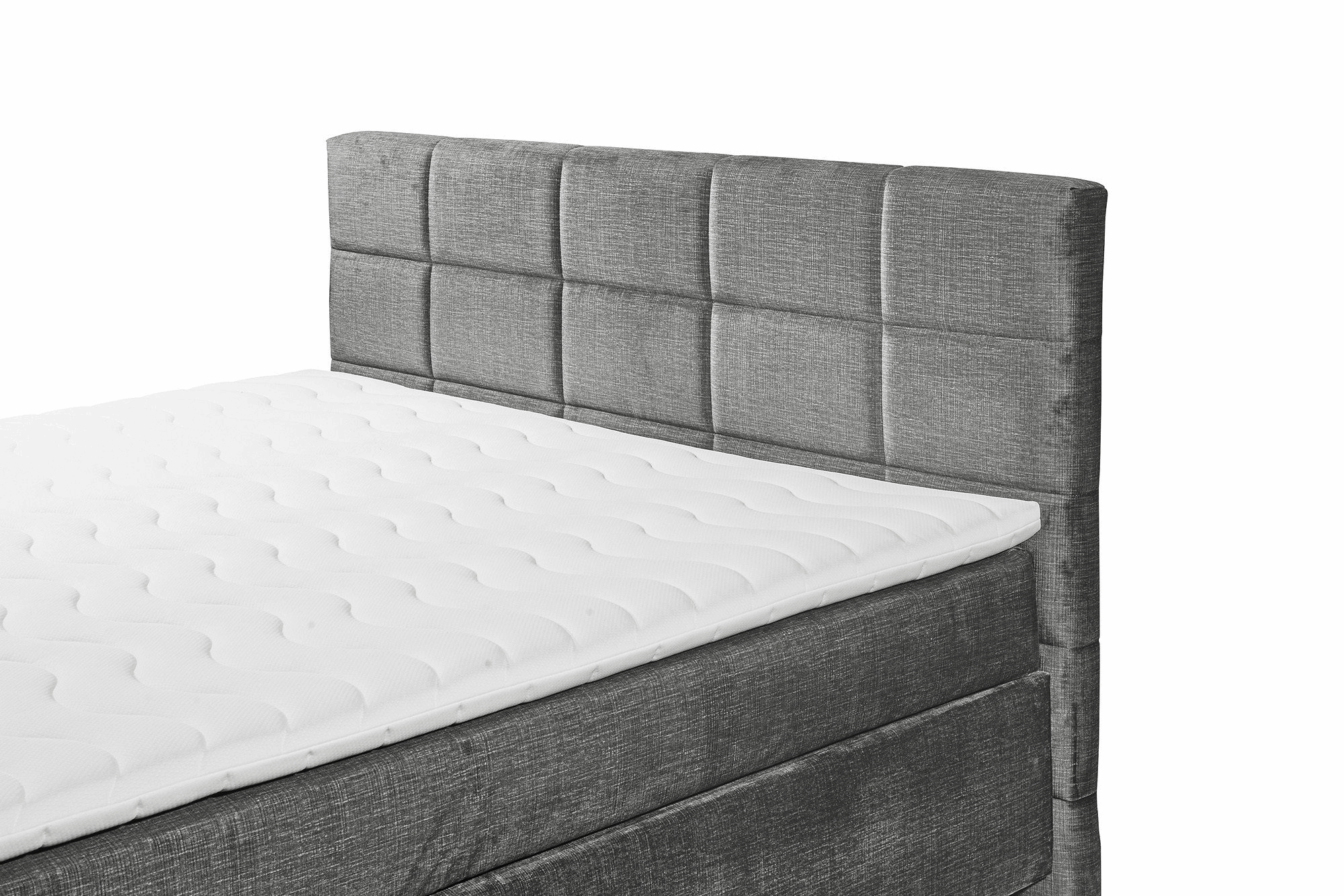 Boxspring Naravo - Gray | Includes Base and Topper