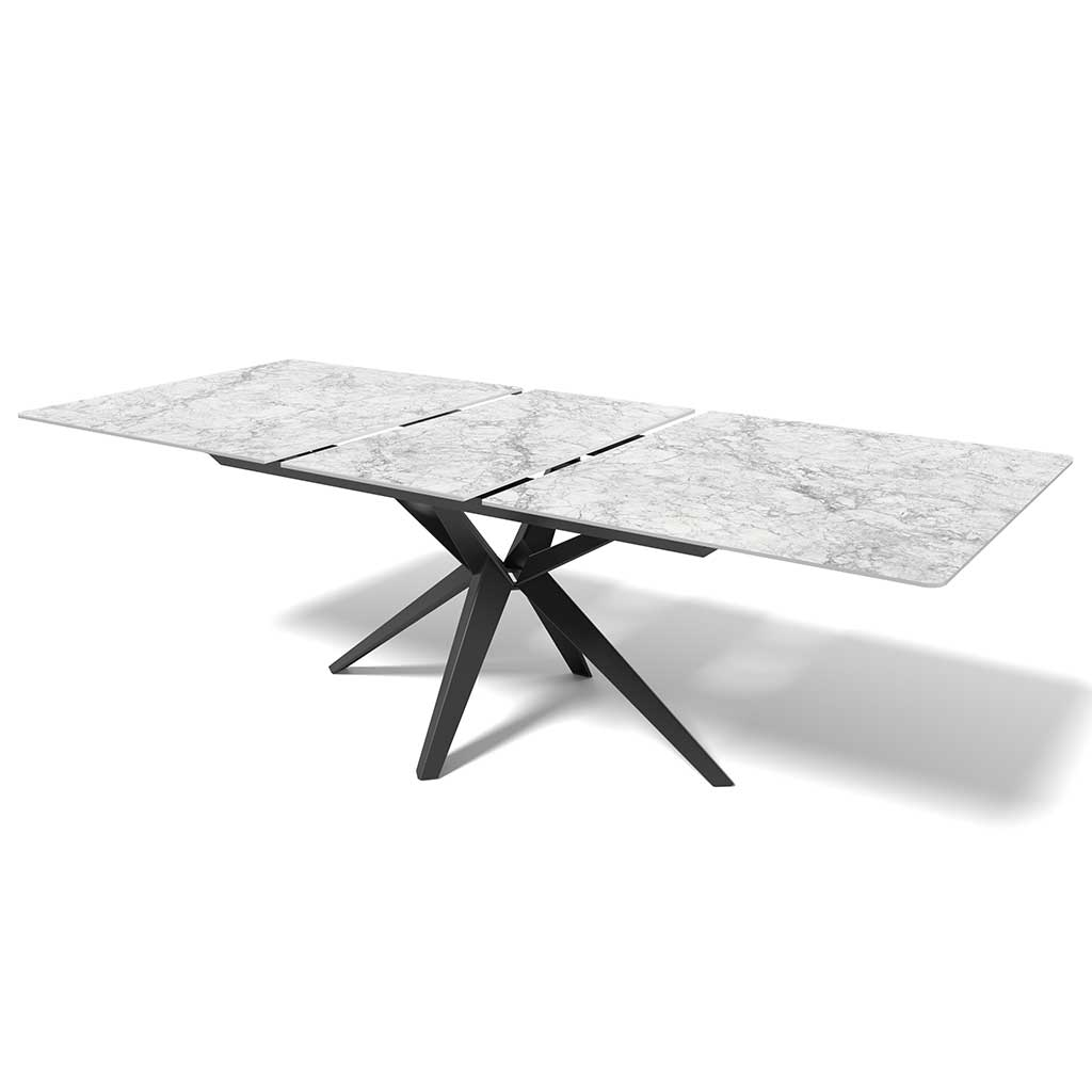 Dining Table Harmony - Ceramic White 160cm | Extendable 210cm