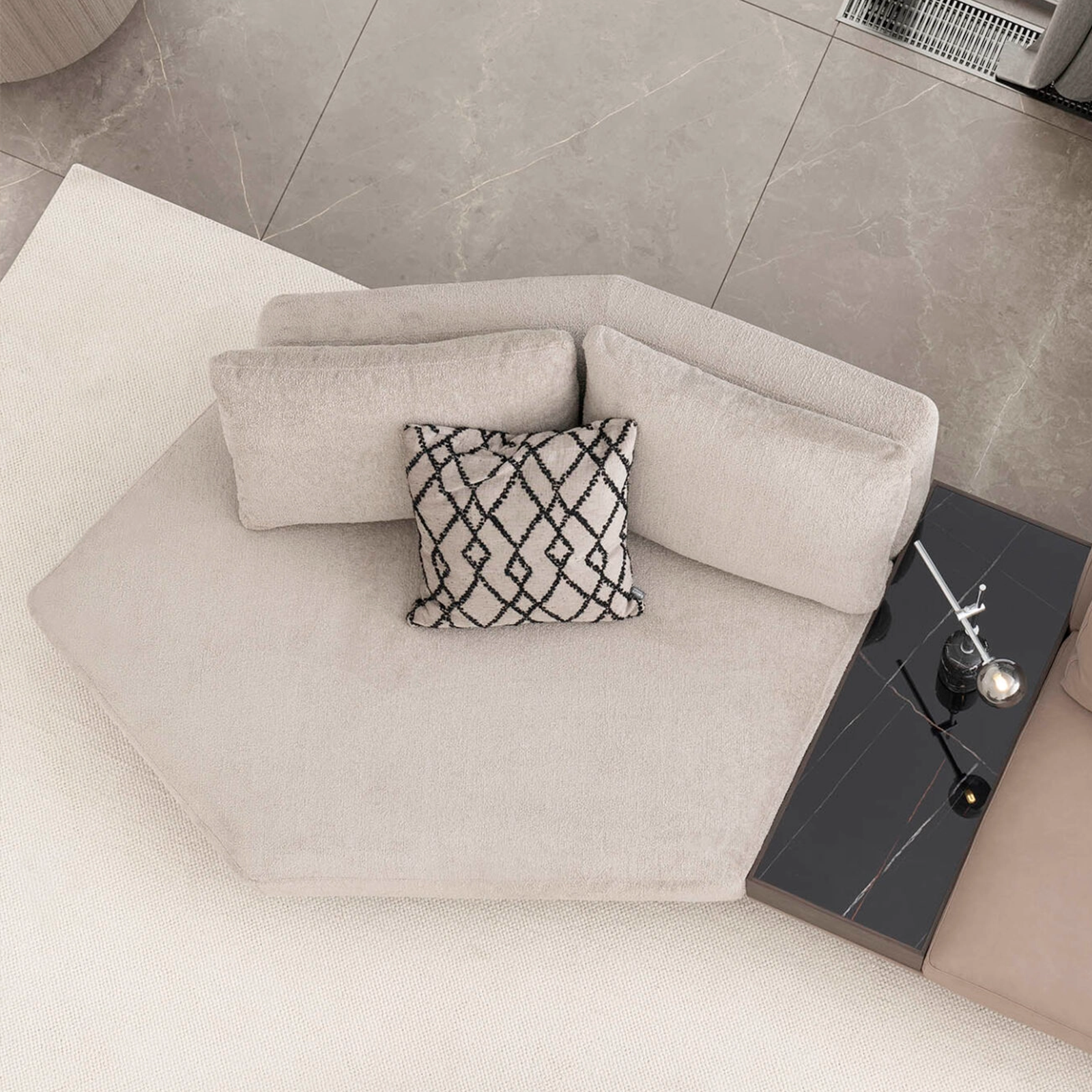 Sofa Love Off-White 350cm