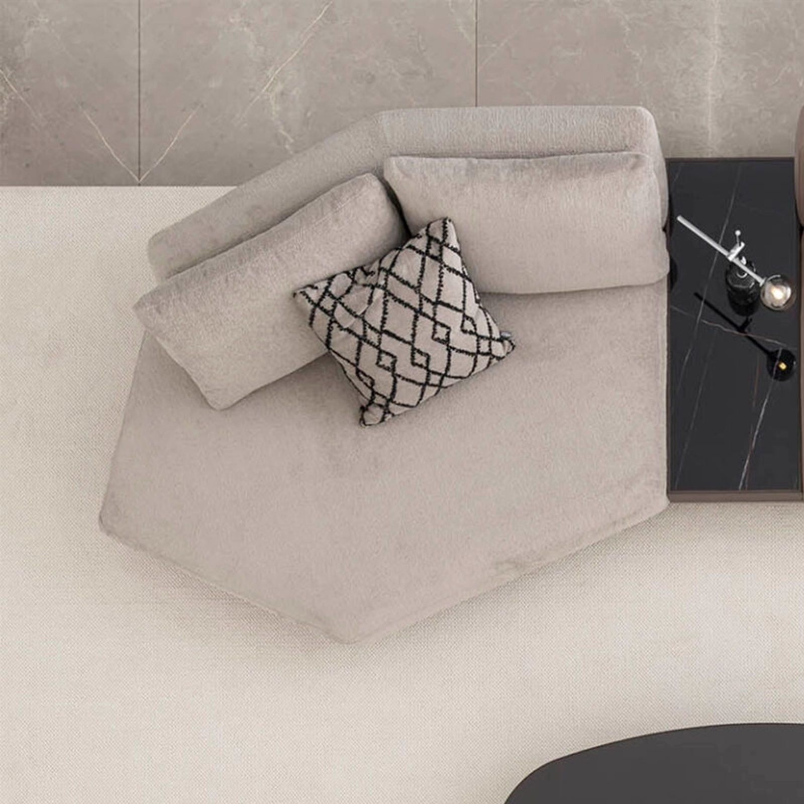 Sofa Love Off-White 350cm