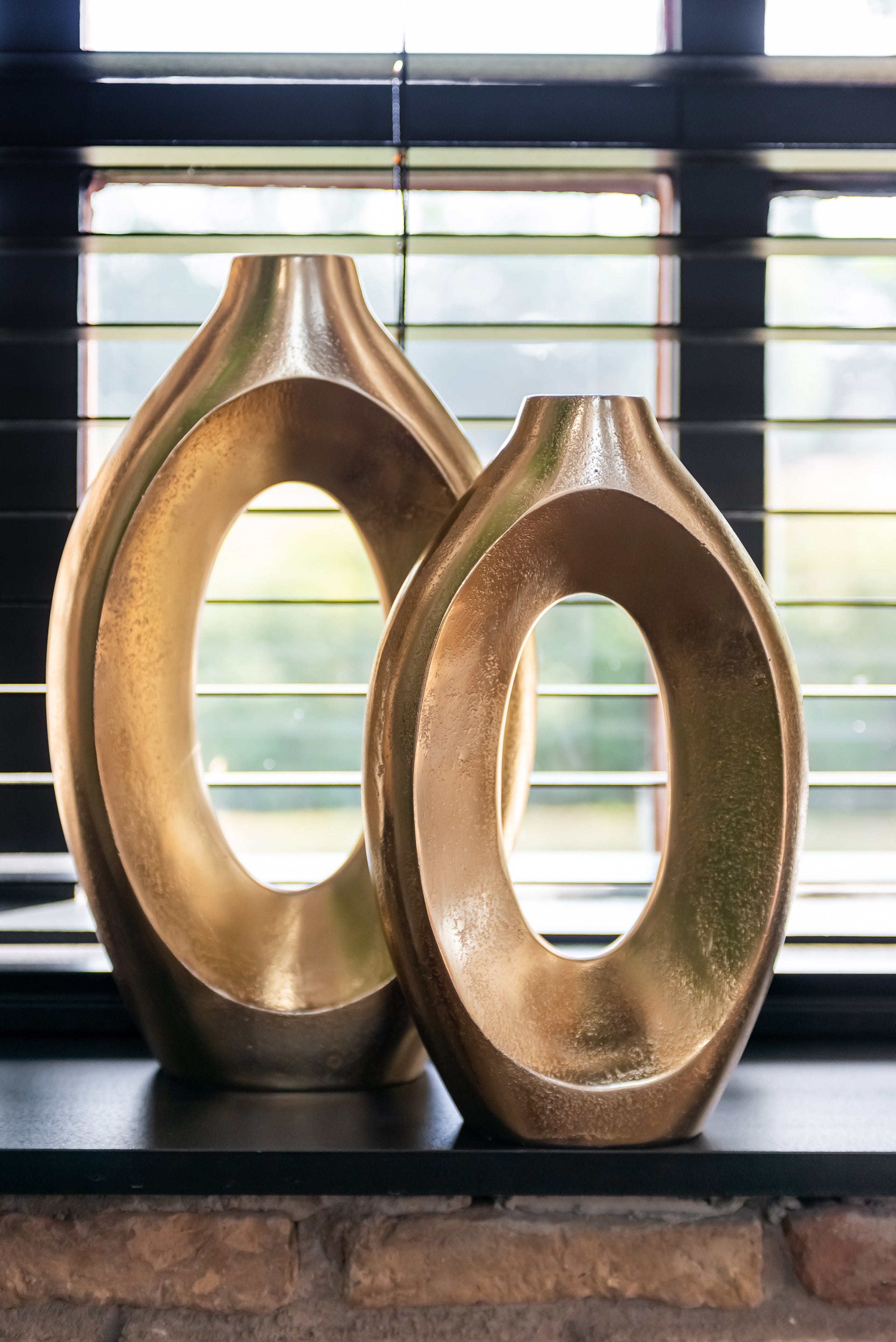 Vase Alma brushed gold small