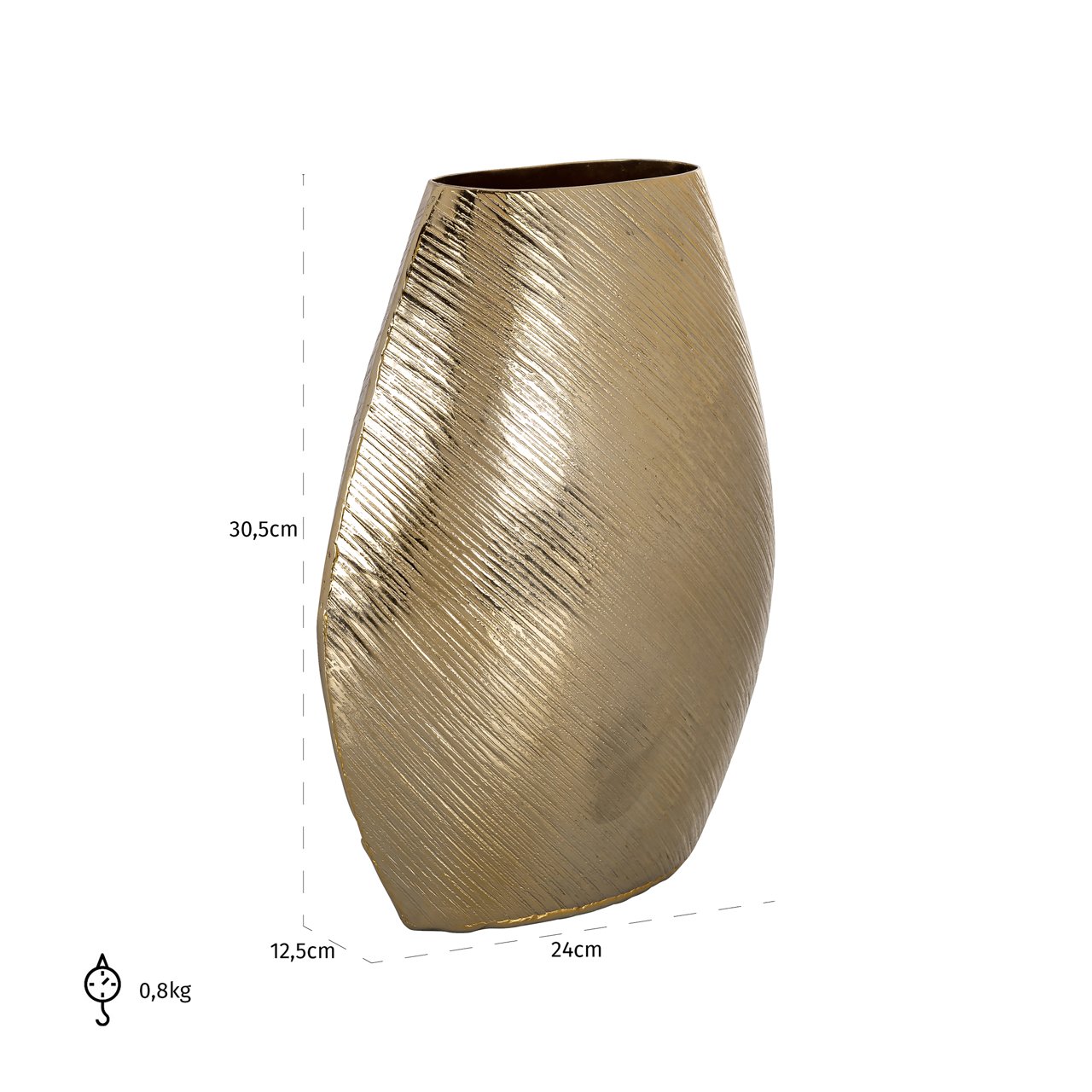 Vase Evey gold small