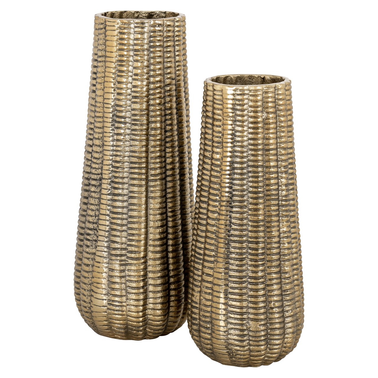 Vase Loran brushed gold small