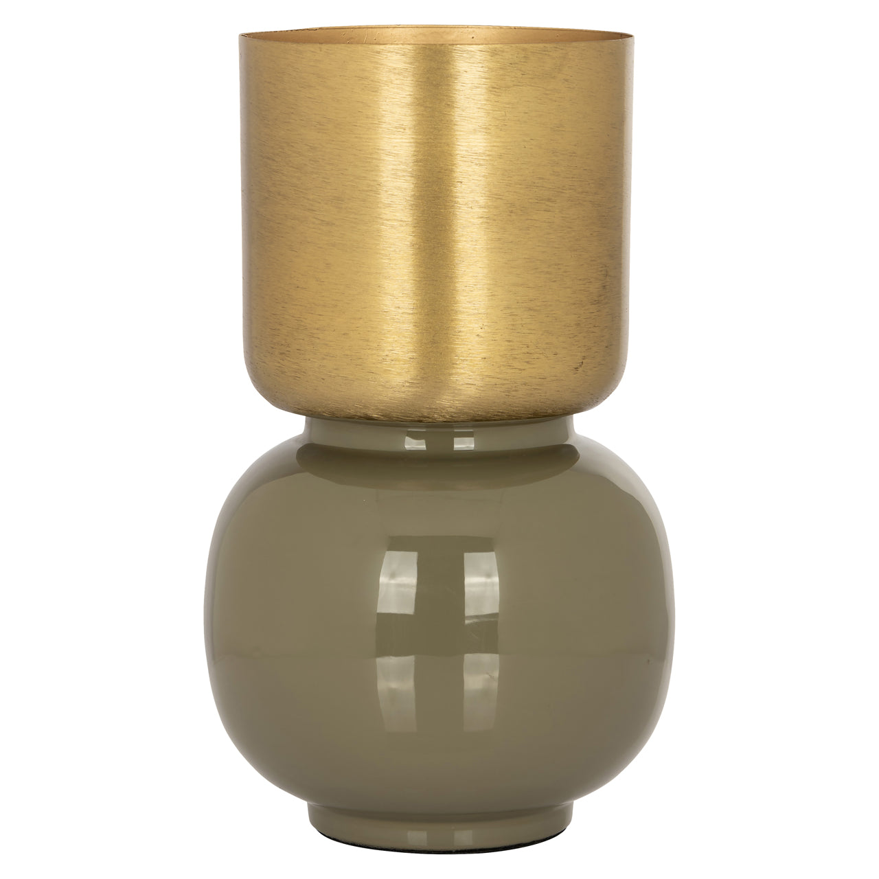 Vase Clover brushed gold