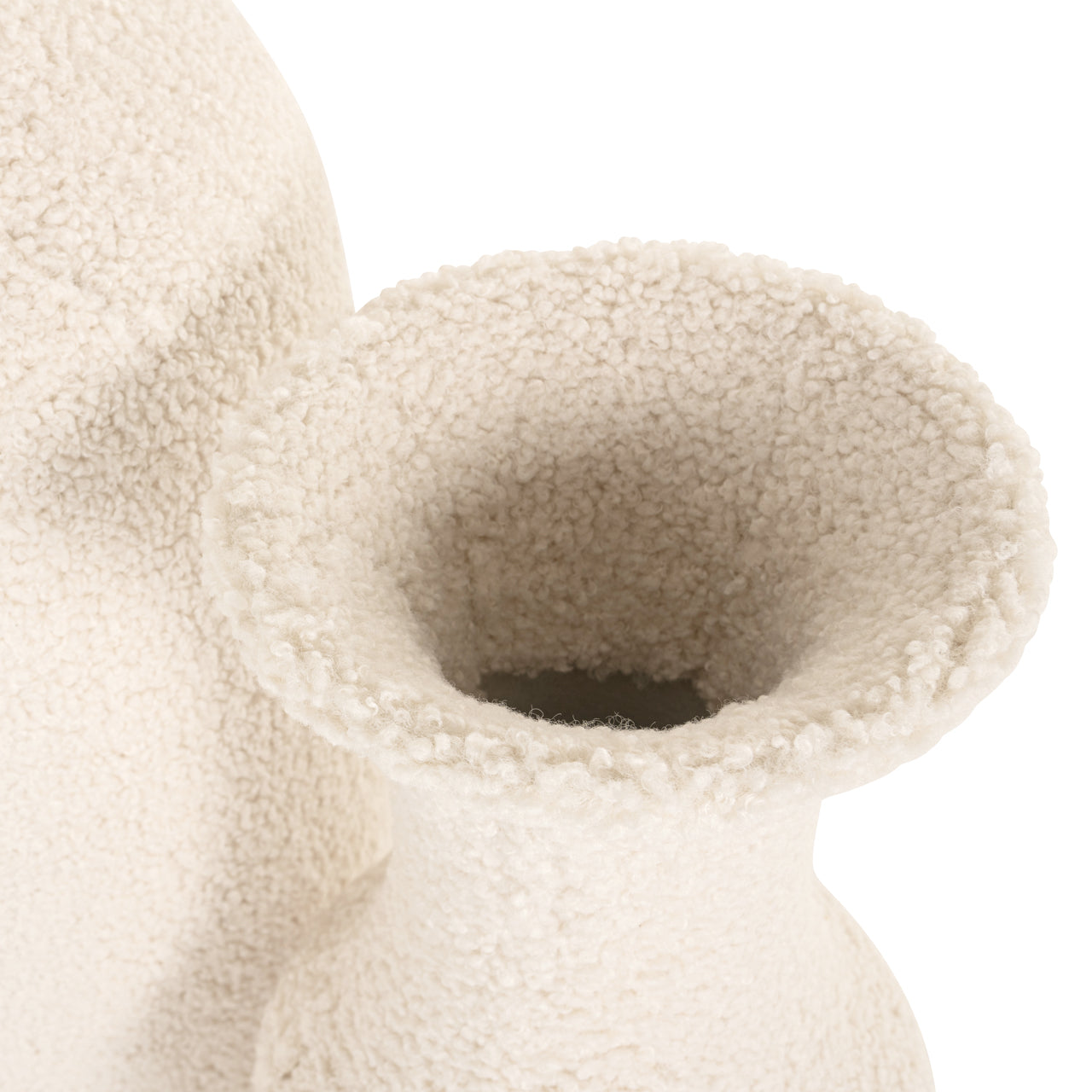Vase Fluffy white small