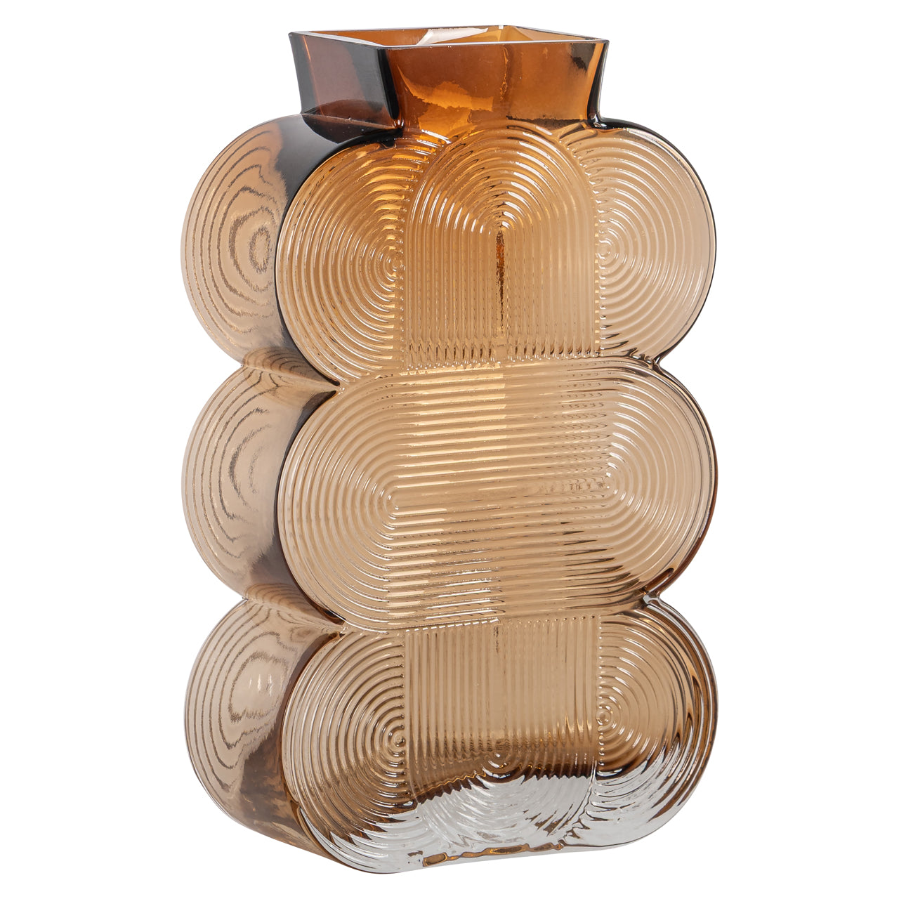 Vase Venice brown small