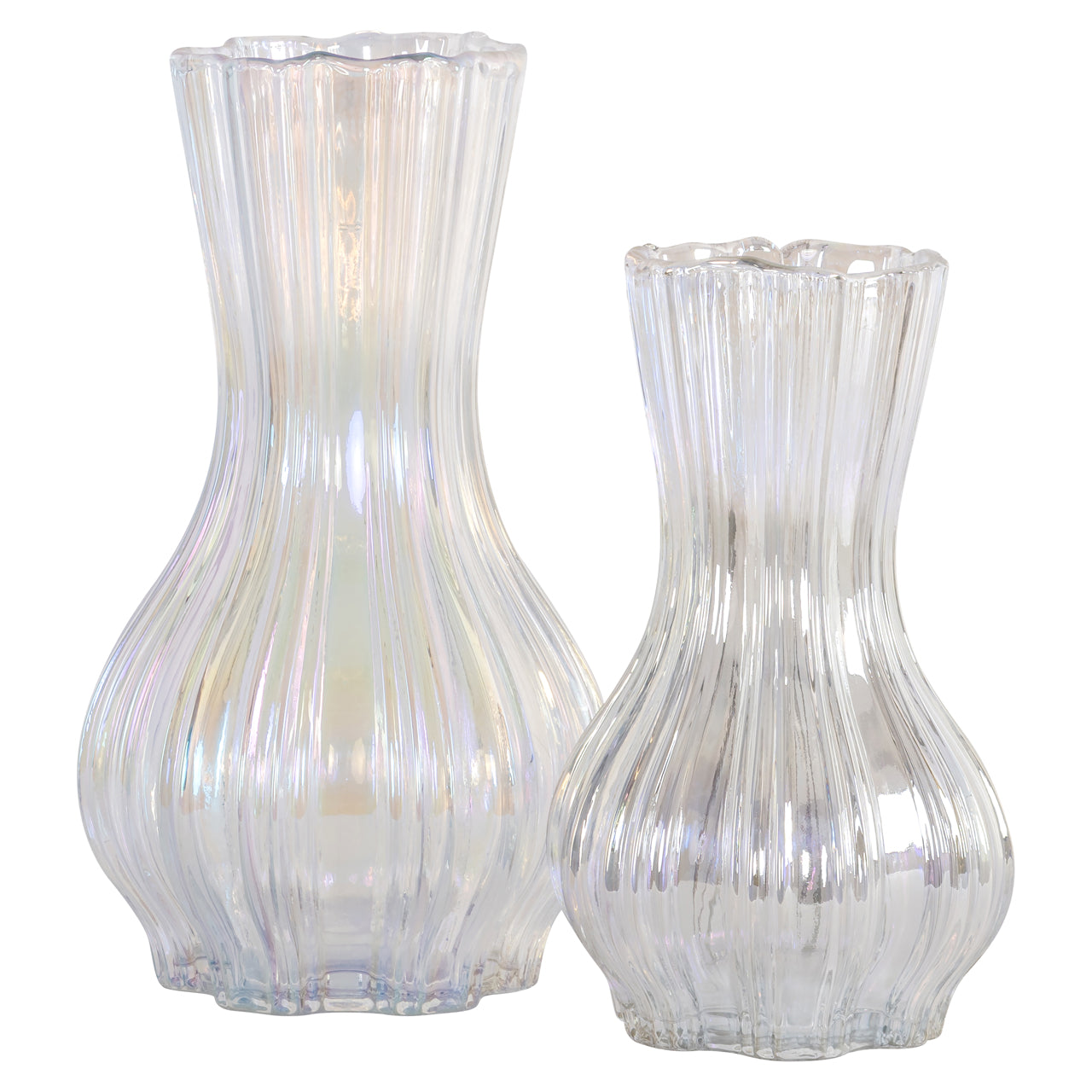 Vase Cracy iridescent small