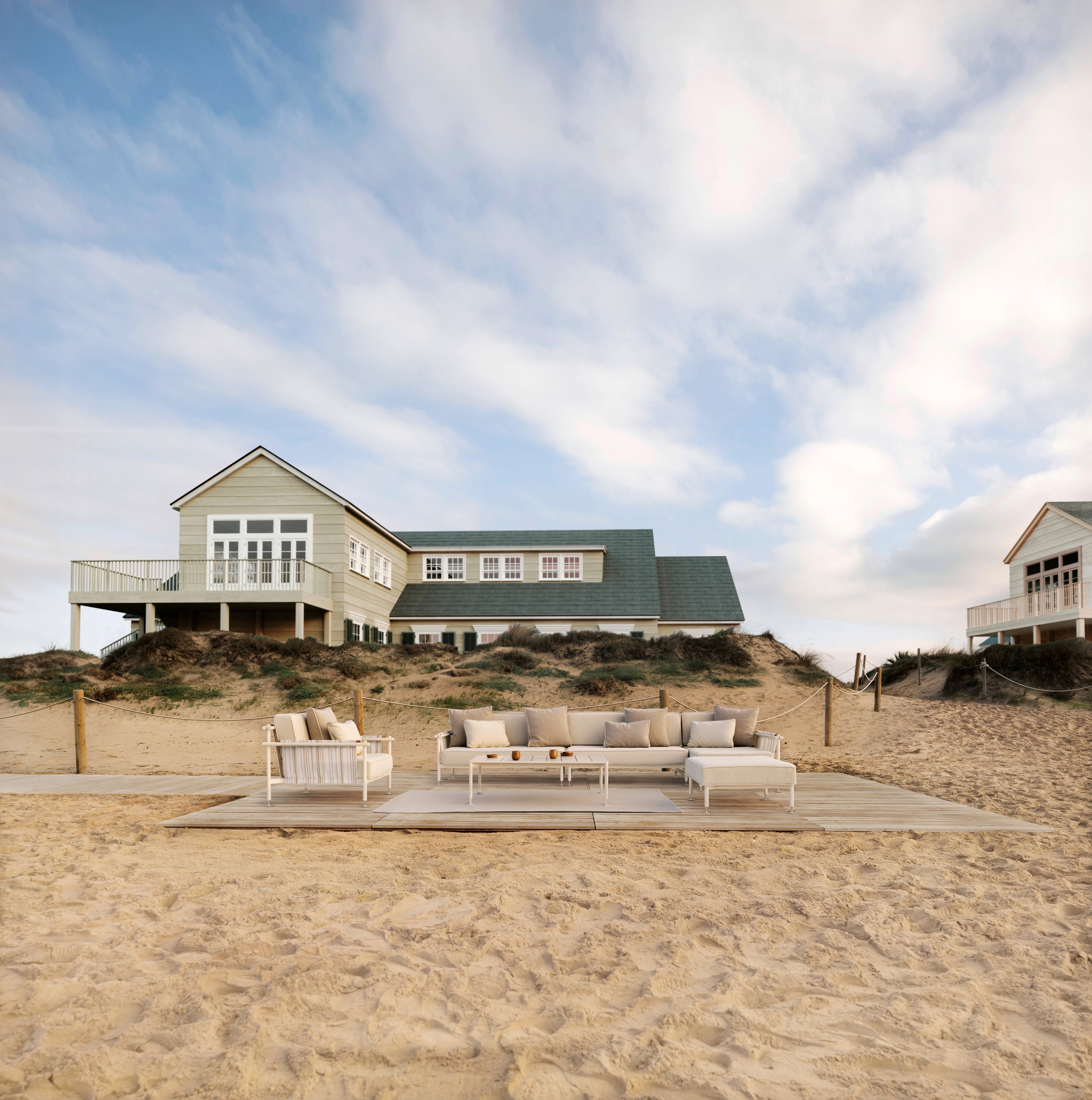 Hamptons Low Tables 85x85x34 cm