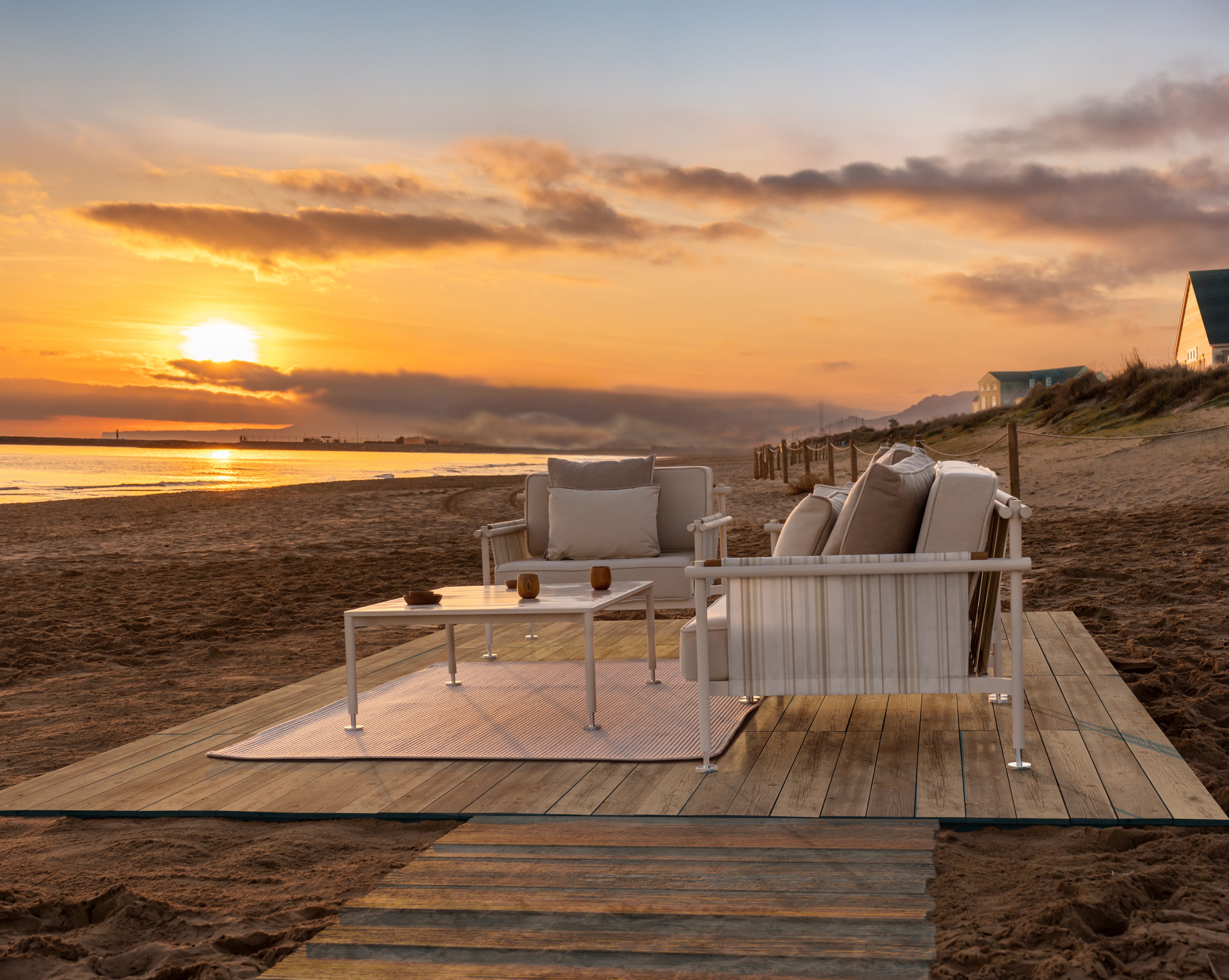 Hamptons Low Tables 85x85x34 cm