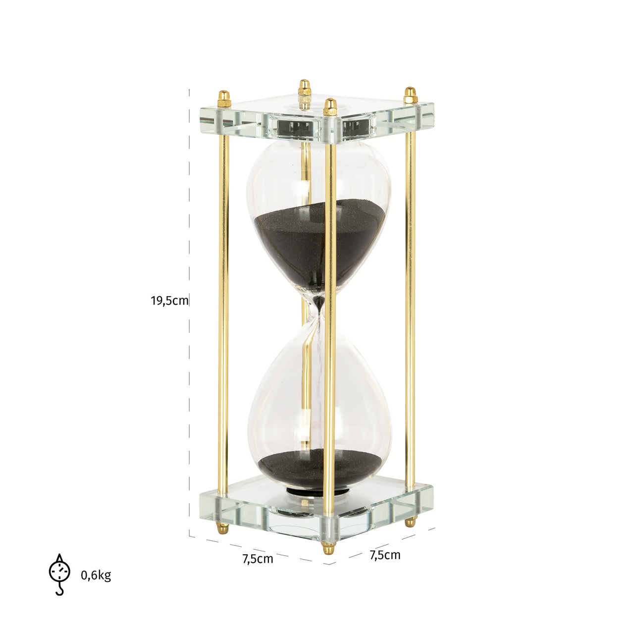 Decorative object Yolina black