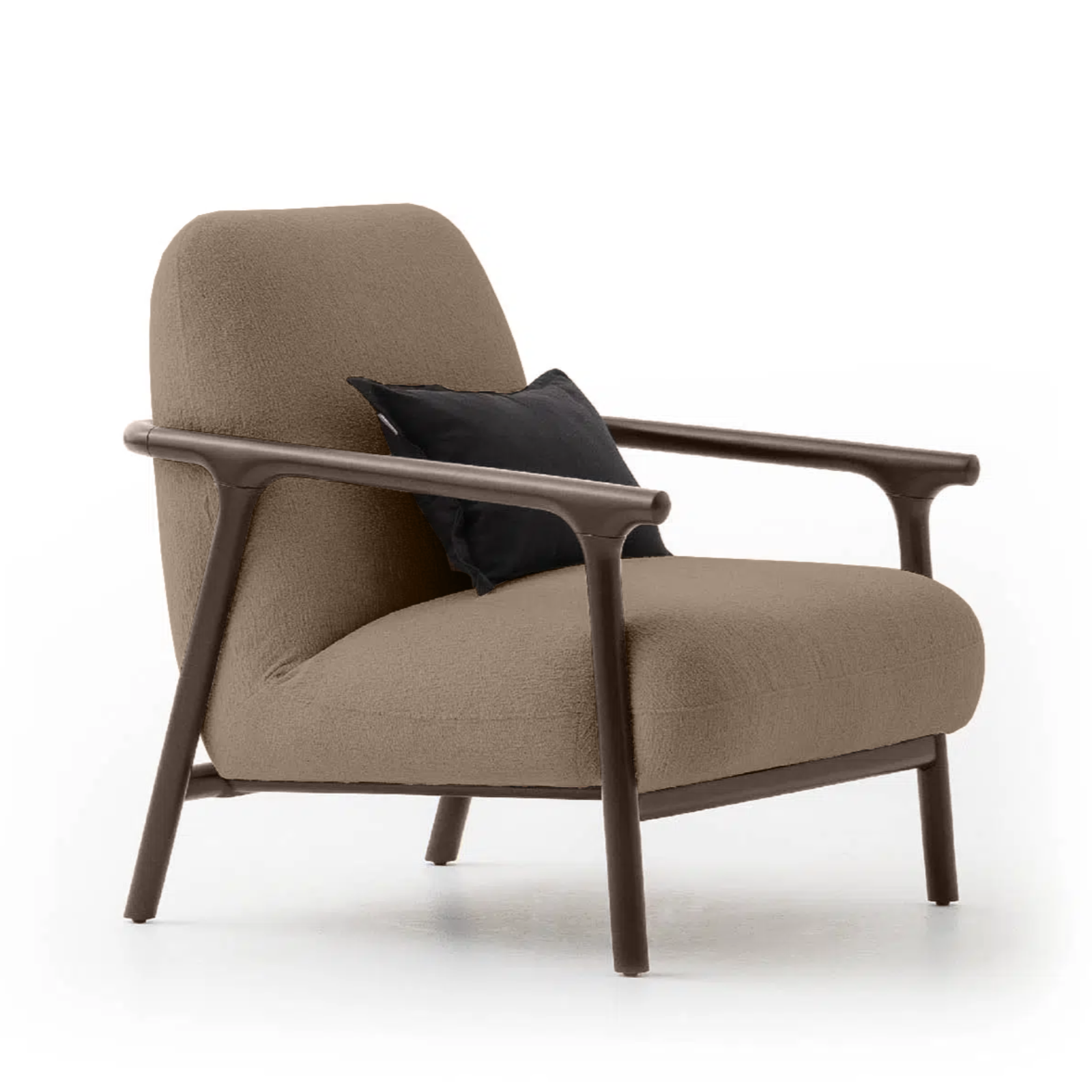 Armchair Boboil Brown & Walnut