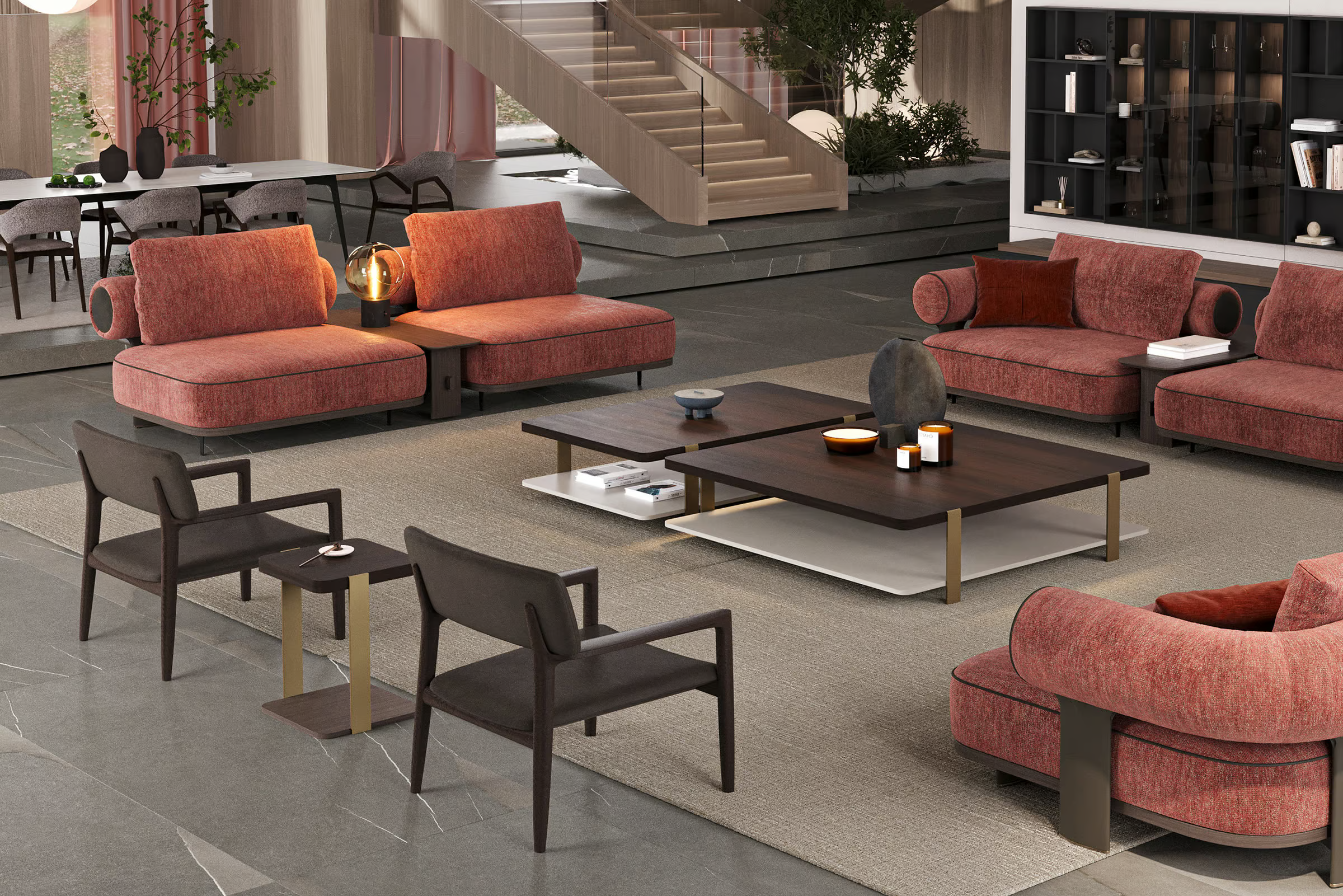 Coffee Table Hector Middle 140x138cm