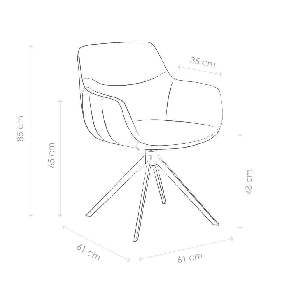 Chair - Ferrara White Bouclé + Brown Bouclé