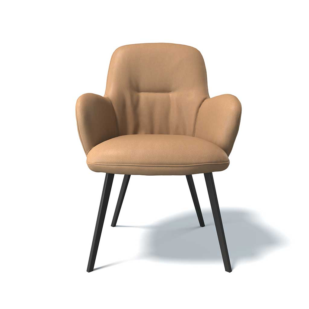 Chair Mancini - Camel Leather