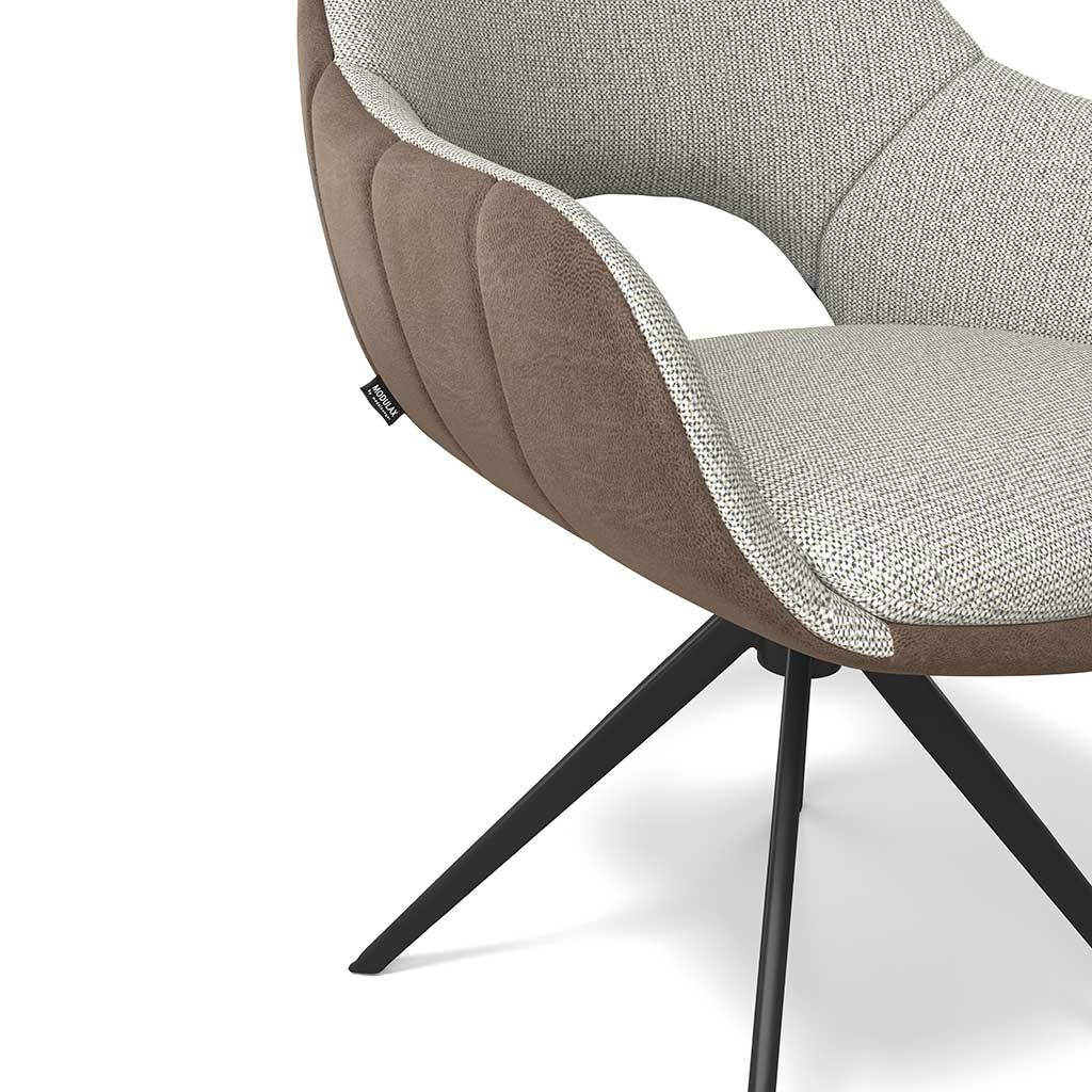Chair Matera - Gray + Brown