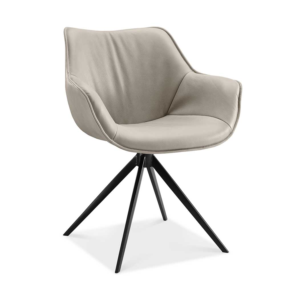 Chair Padua - Silver Leather