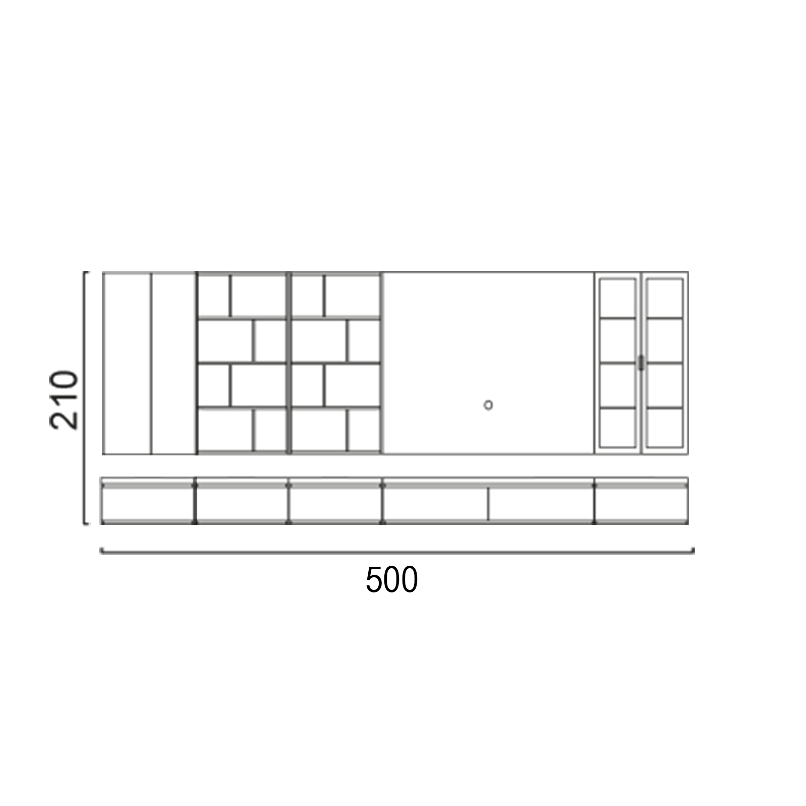 TV Unit Infinity (Aral) Option 3