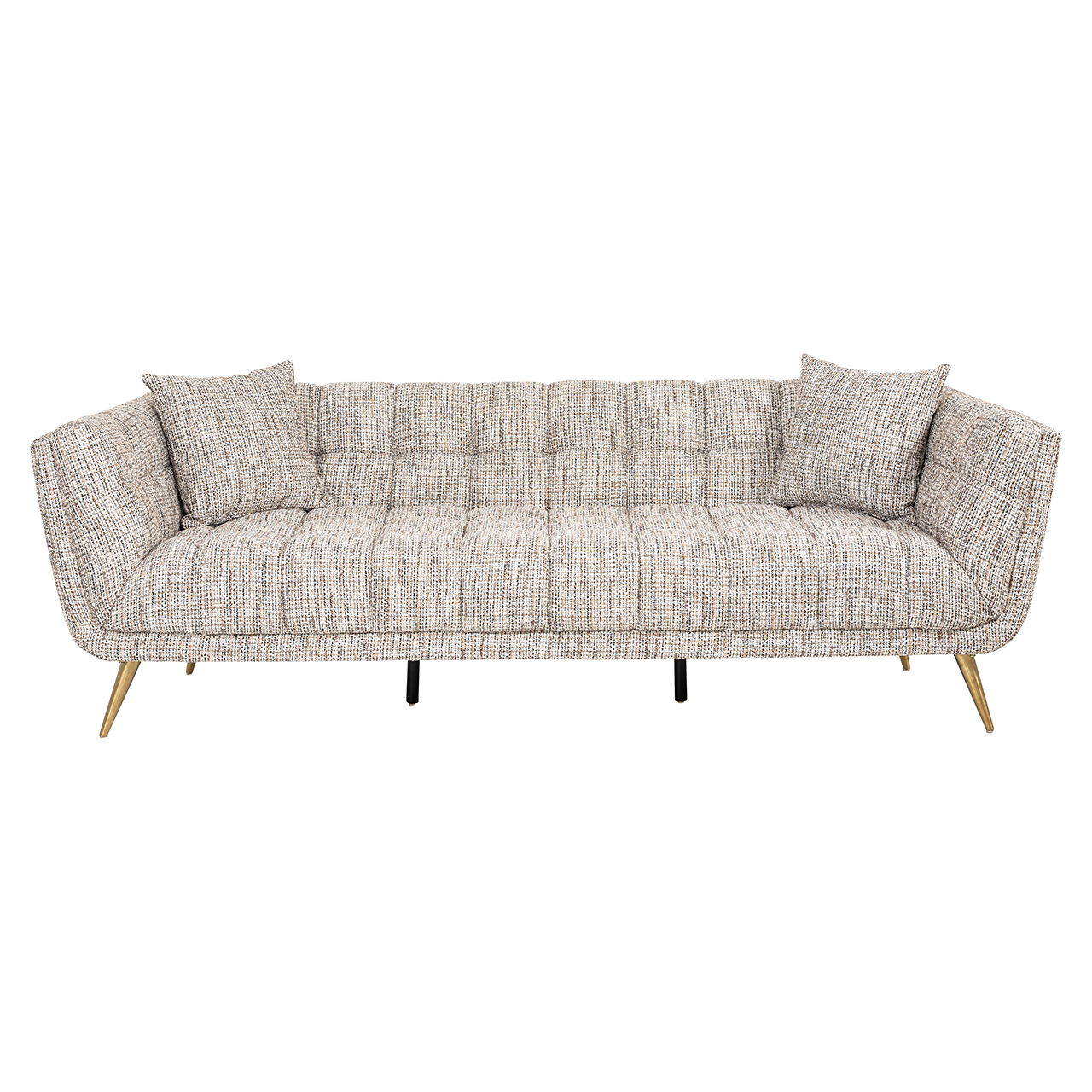 Sofa Huxley trendy nature / Brushed gold (Be Trendy 01 Nature) - 230x91cm