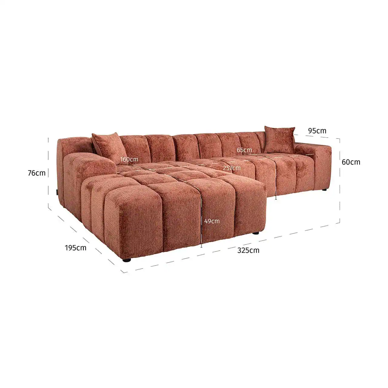 Sofa Cube Lounge Blush | Richmond