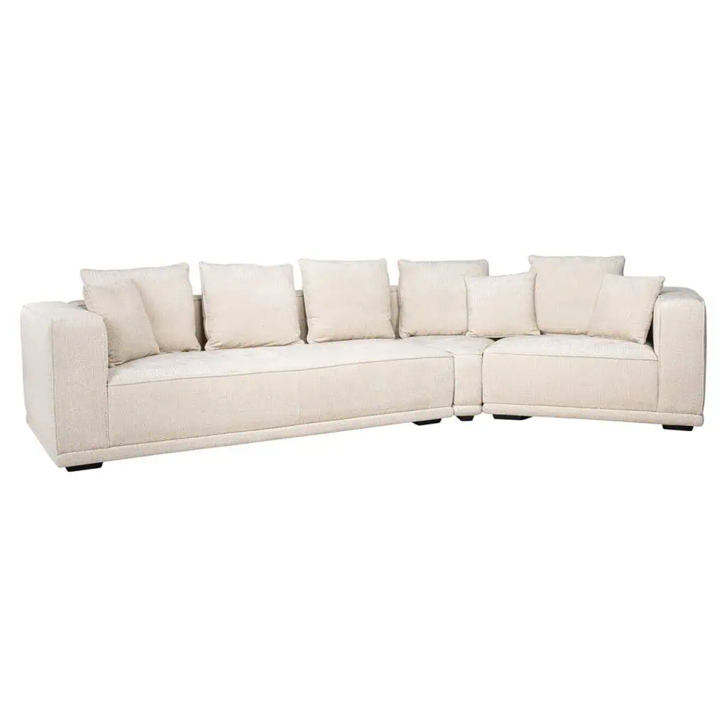 Sofa Lusso 4-zits Beige Chenille