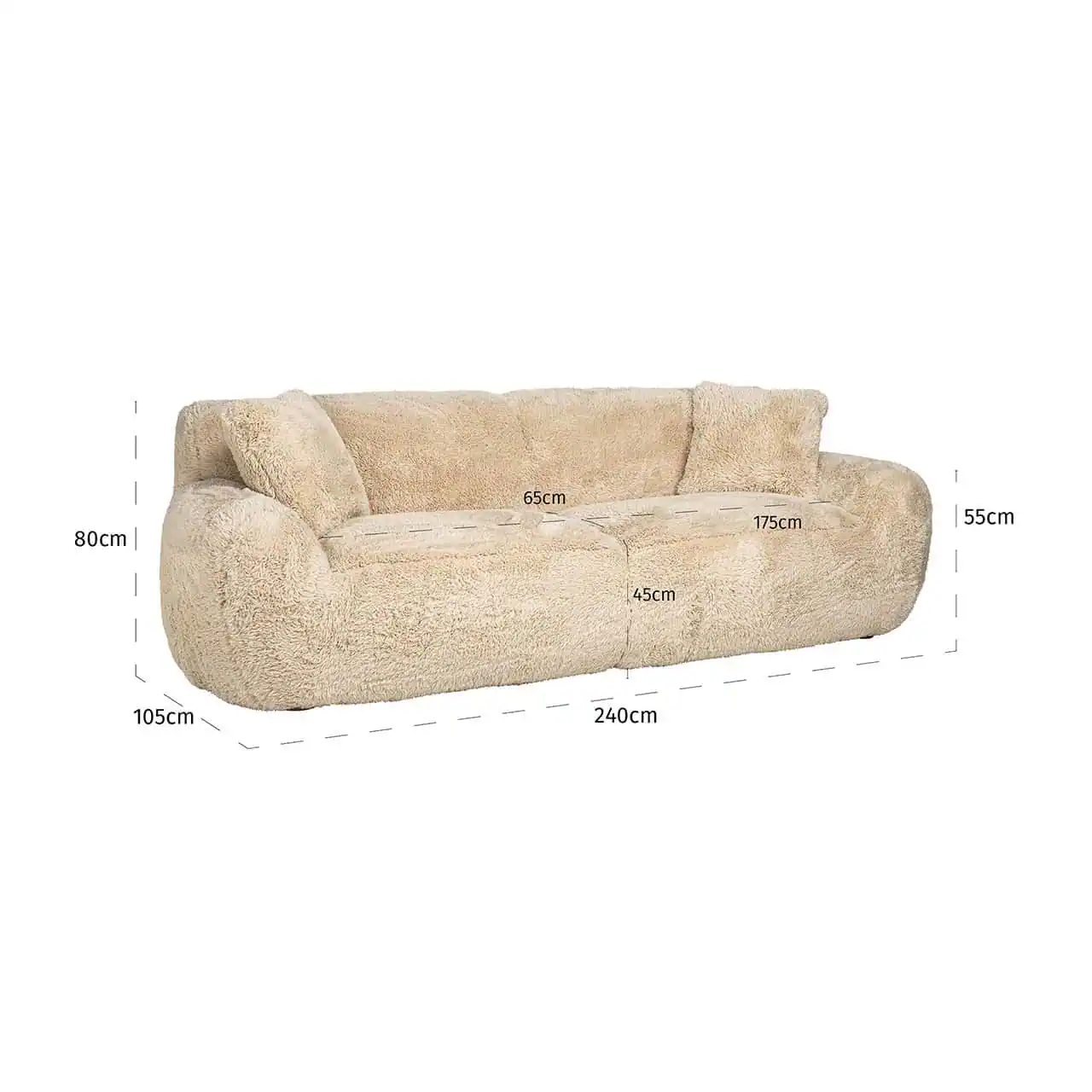 Sofa Comfy Yakety Yak Sand