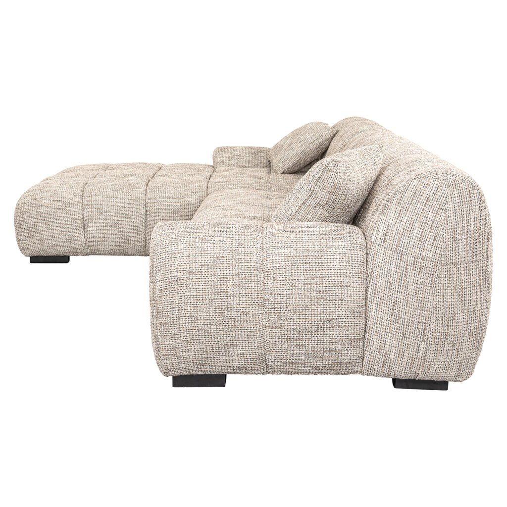 Sofa Hazel 3-seater + lounge left trendy nature (Be Trendy 01 Nature) - 326×204cm
