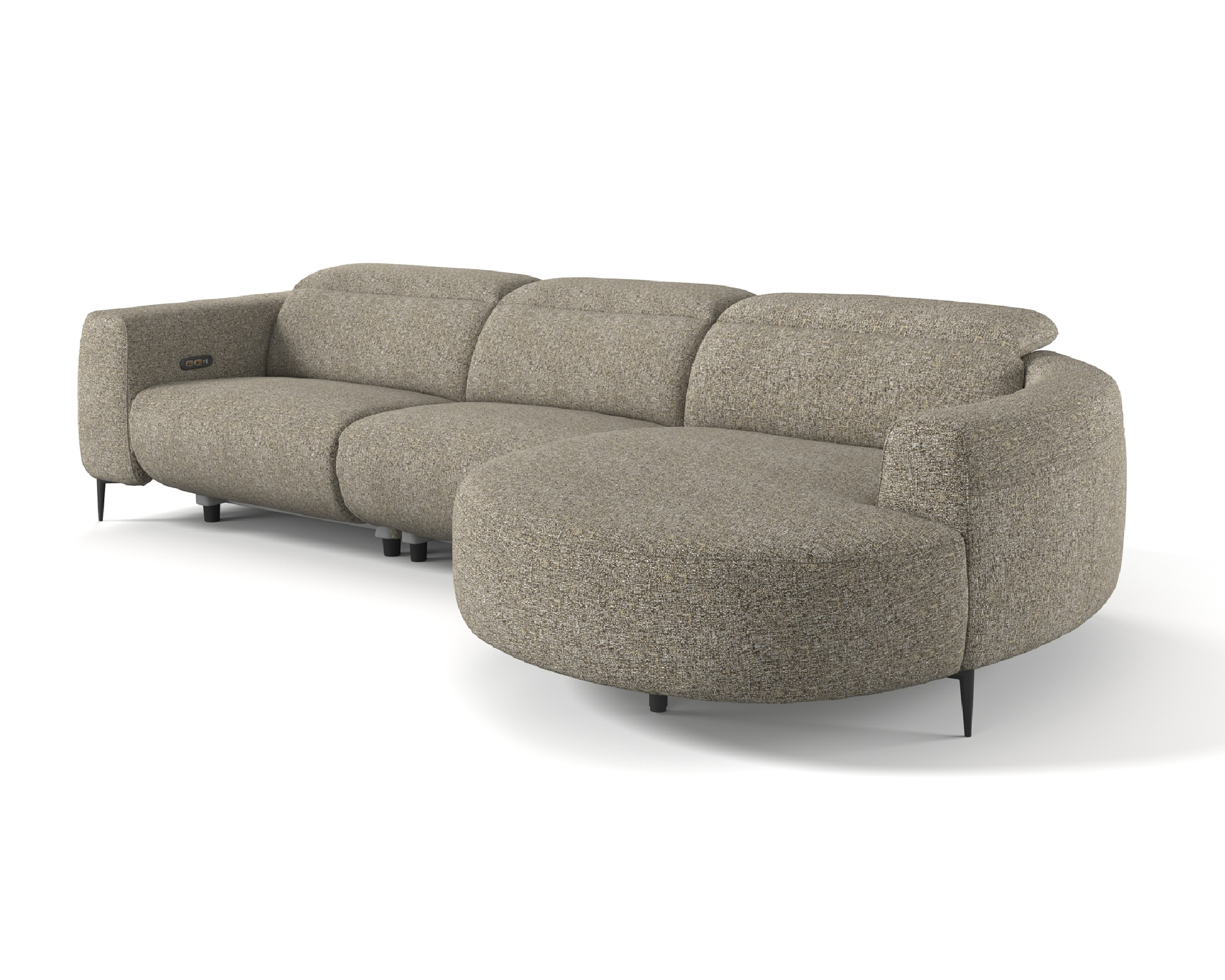 Sofa Maximus - Taupe - Lounge Right 322x176cm