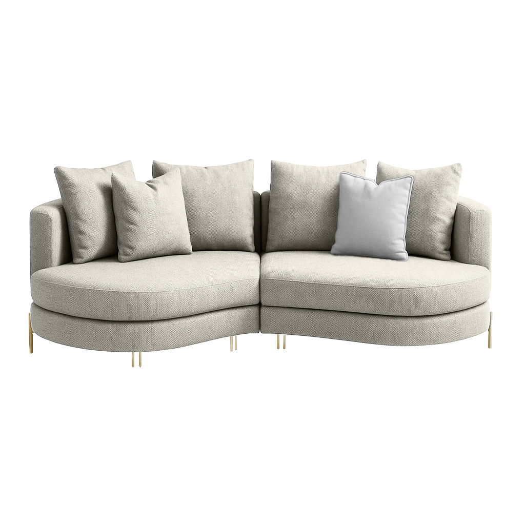 Sofa Yang - Silver 276x146cm