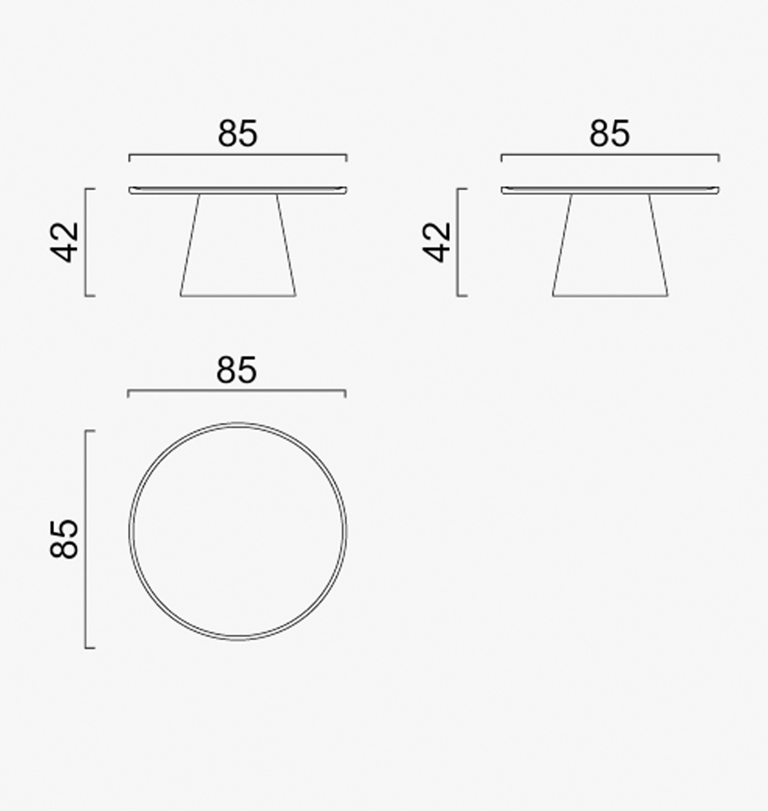 Coffee Table Middle Yado Small