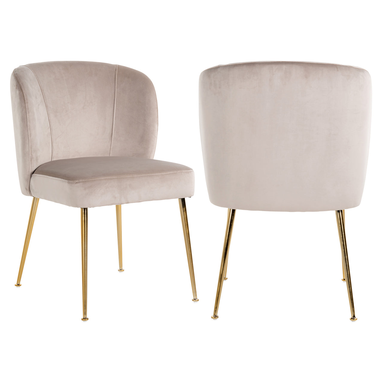 Dining chair Cannon khaki velvet