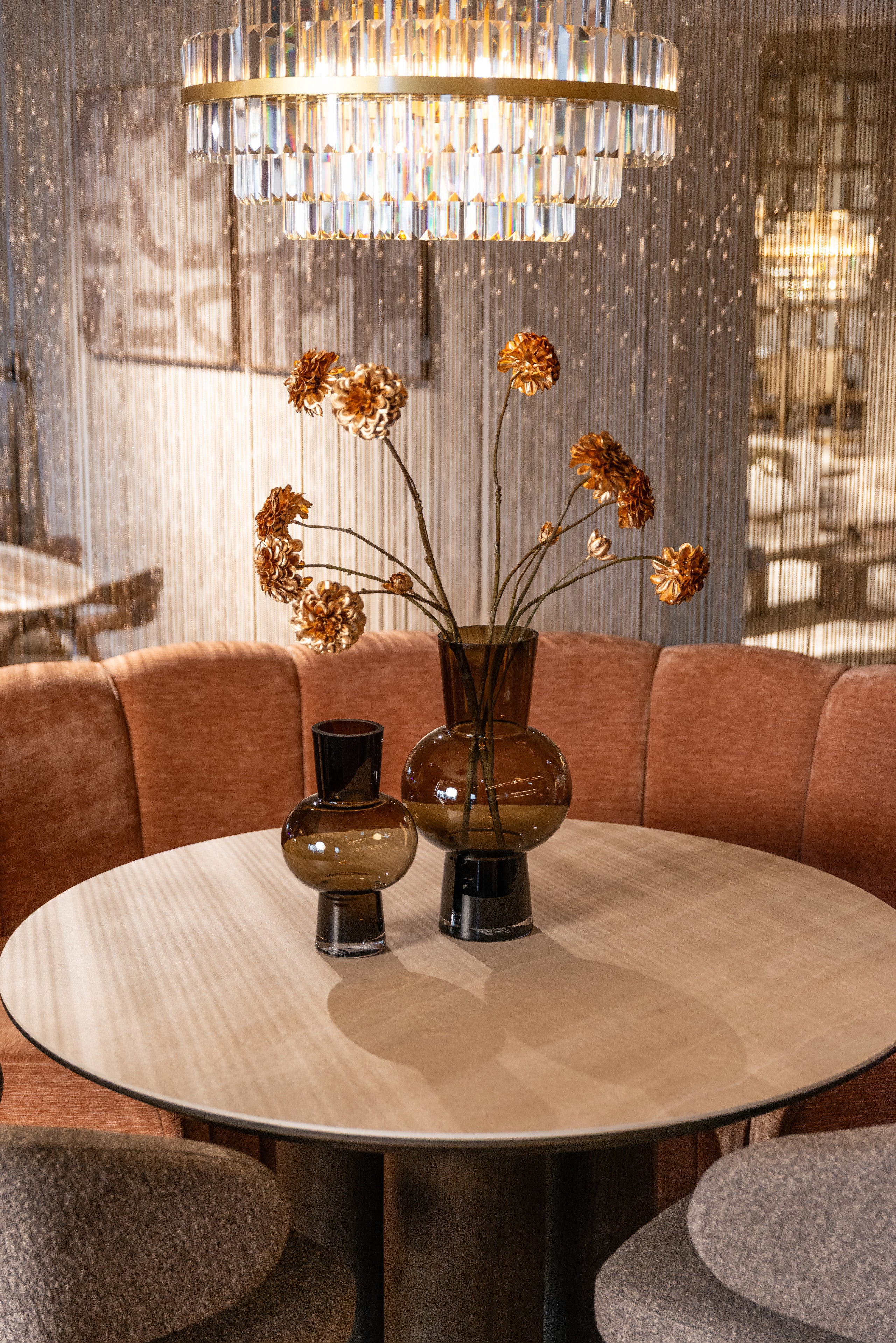 Vase Liora brown large