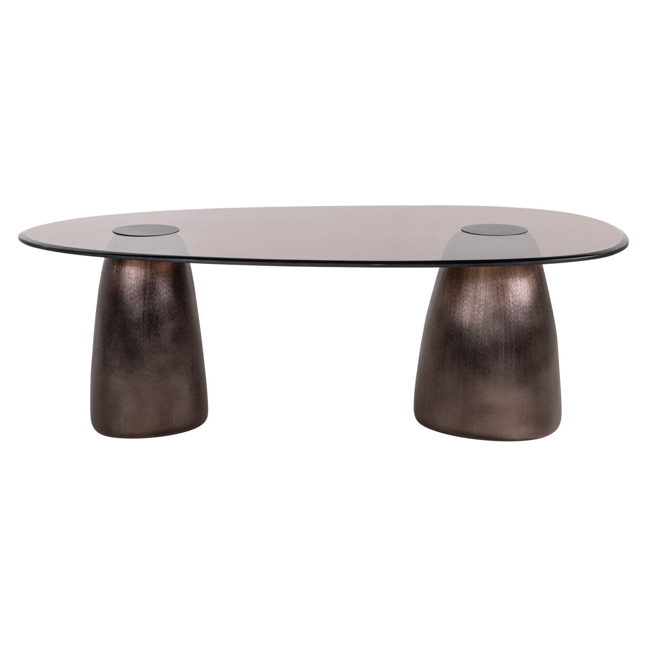 Coffee table Hayden bronze oval