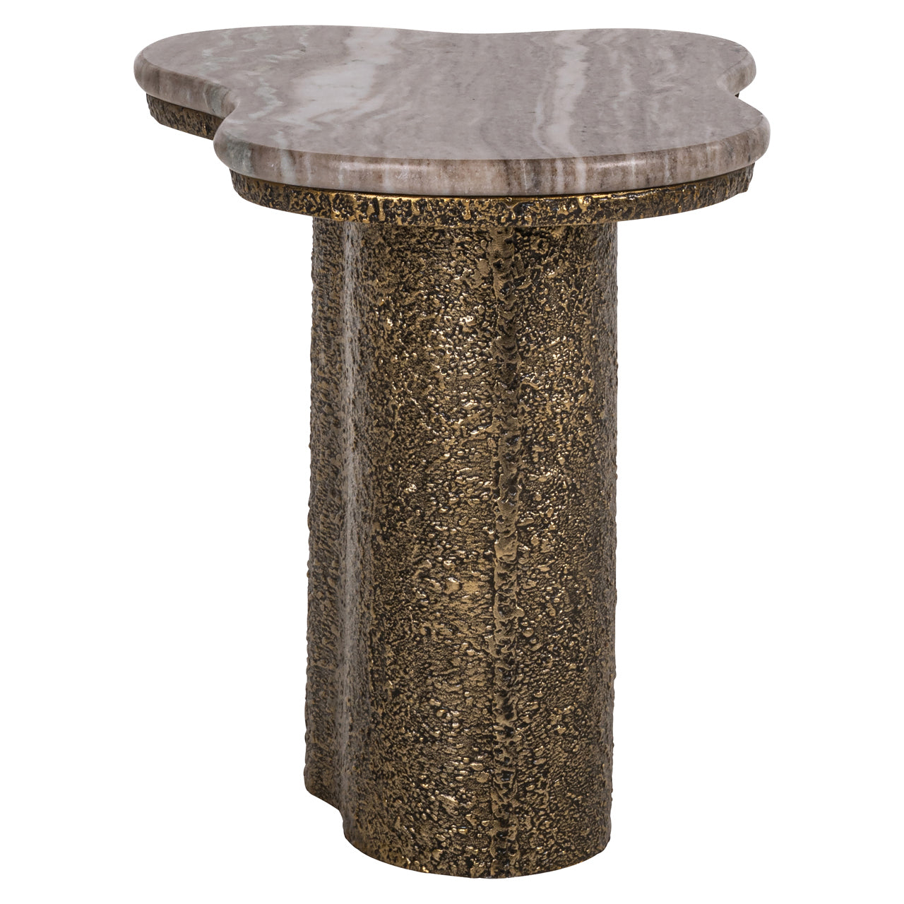 End table Abandos brass antique