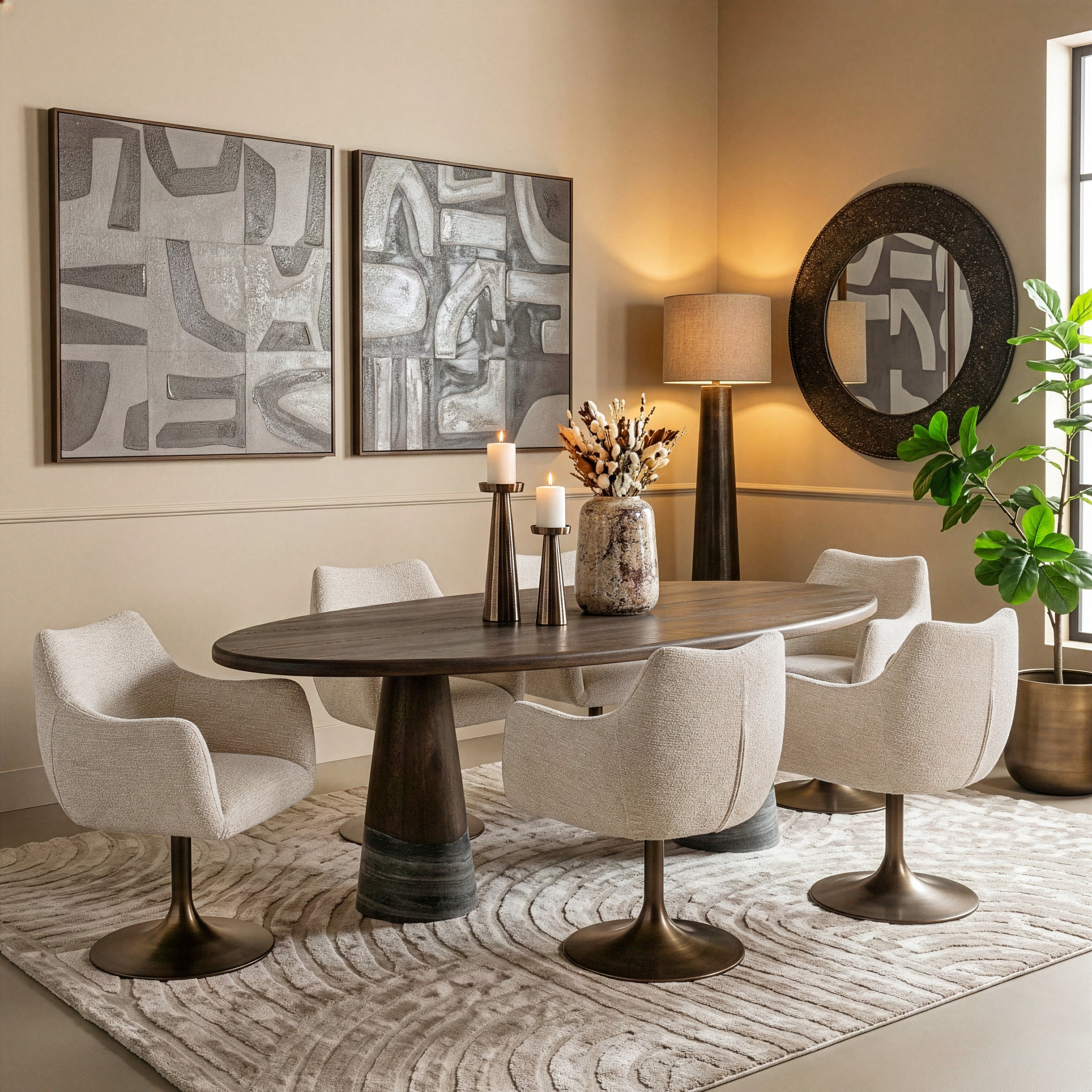 Mirror Jamel bronze