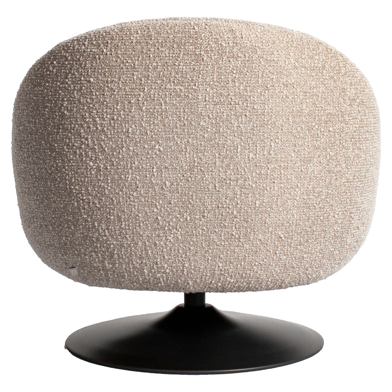 Lounge chair Nodo natural chunky swivel