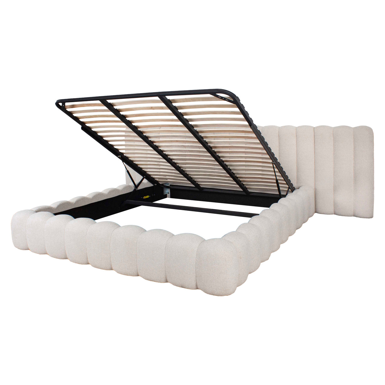 Bed Cupidon cream fancy 180x210 (mattress size (excl.)) with storage